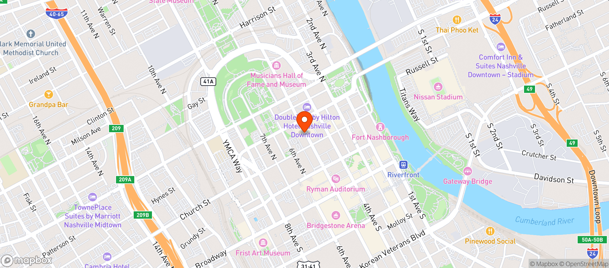 Map showing Woolworth Theatre