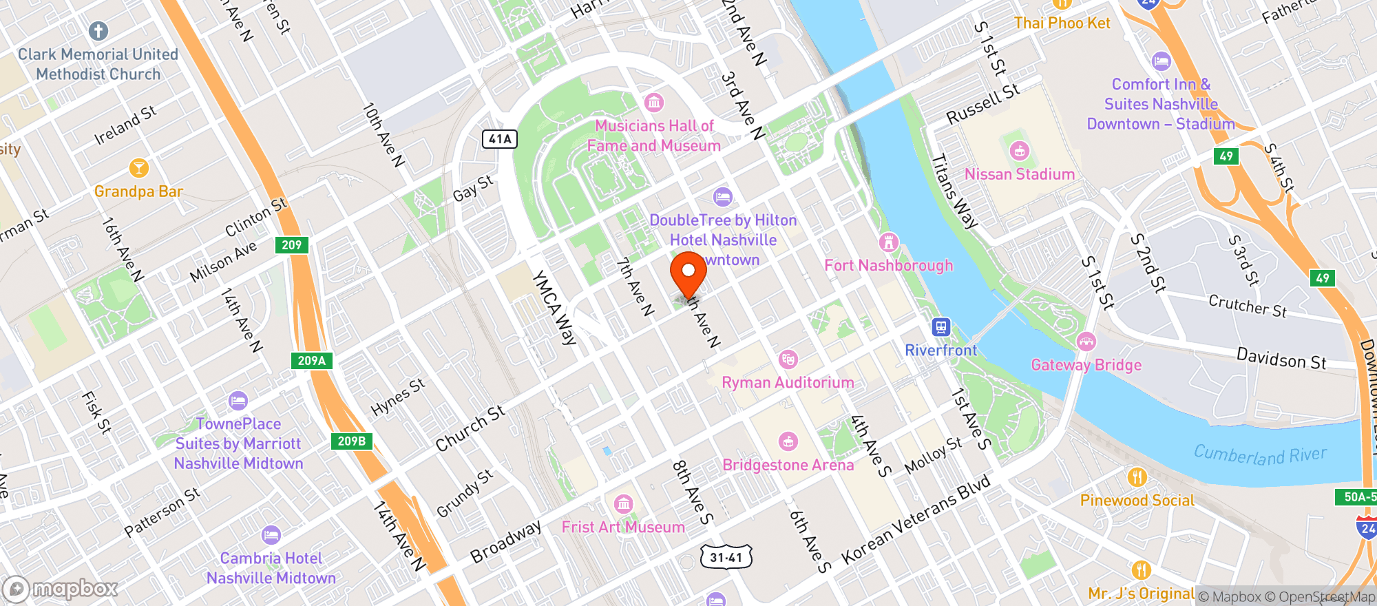 Map showing Boulevard Wine & Spirits
