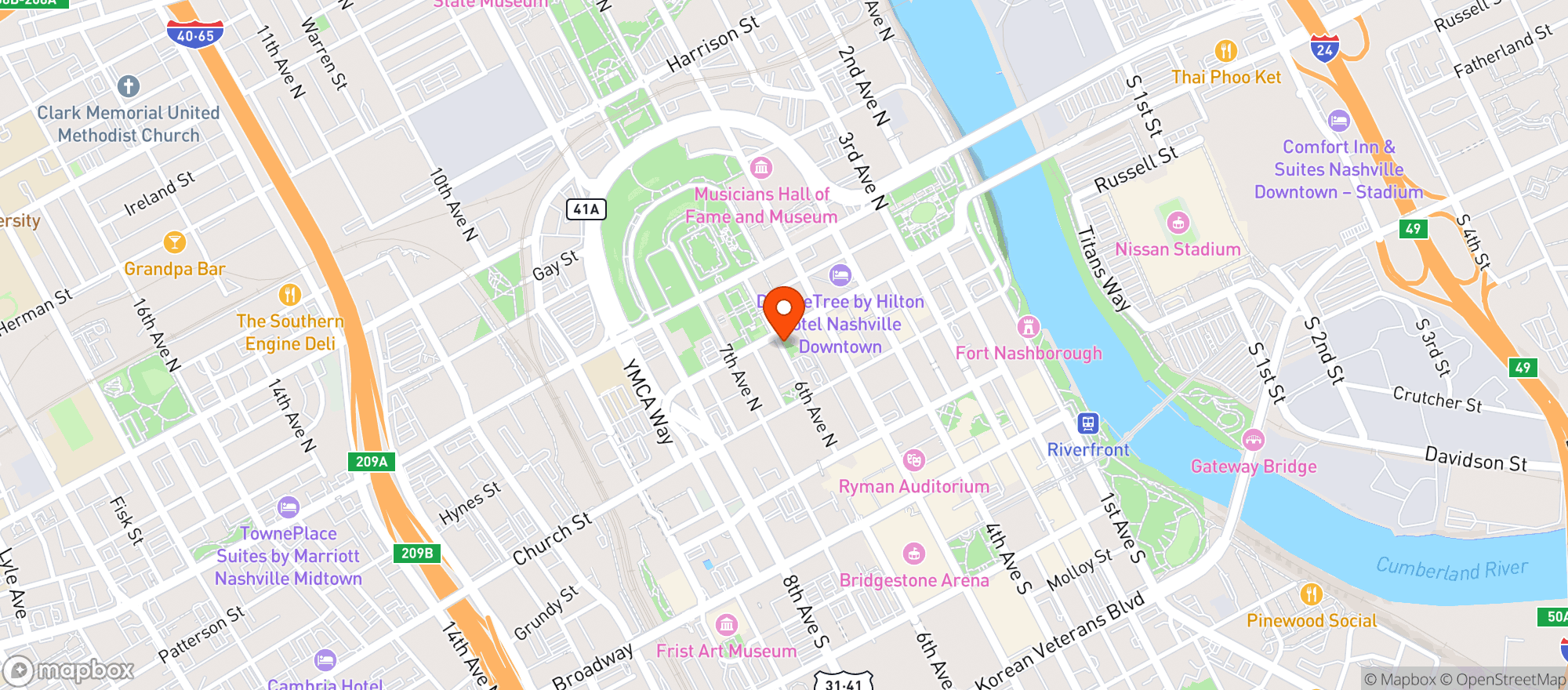 Map showing The Library Wine & Spirits