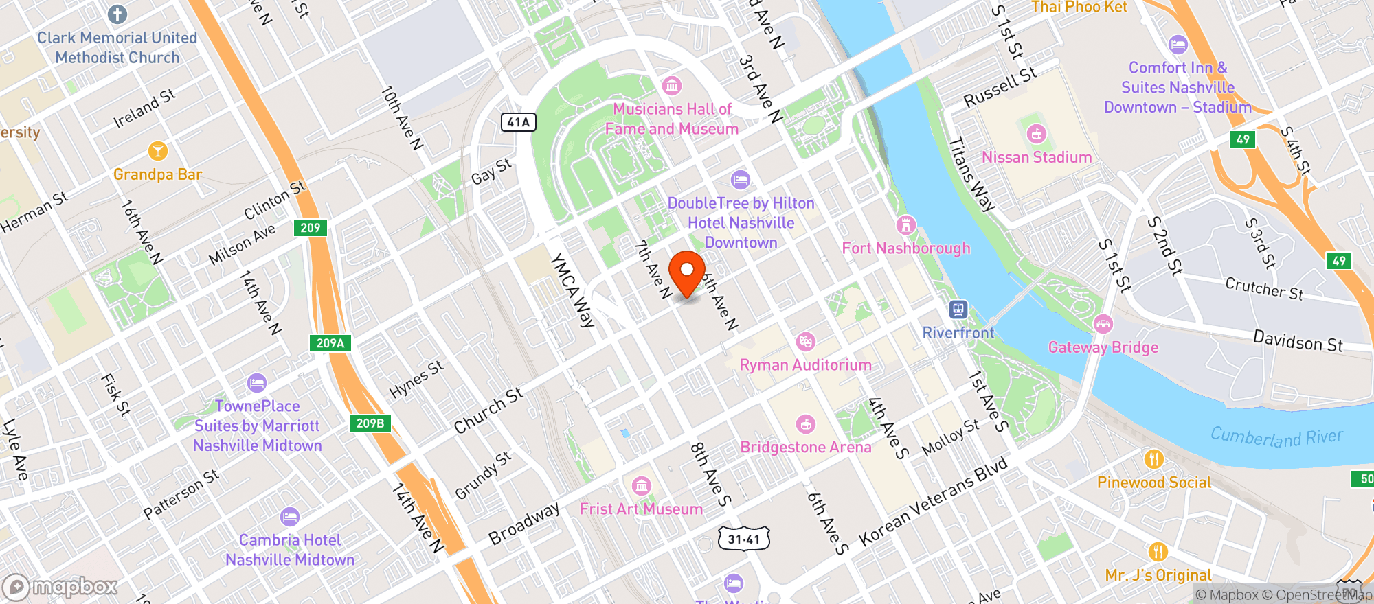 Map showing Mortons The Steakhouse #1146