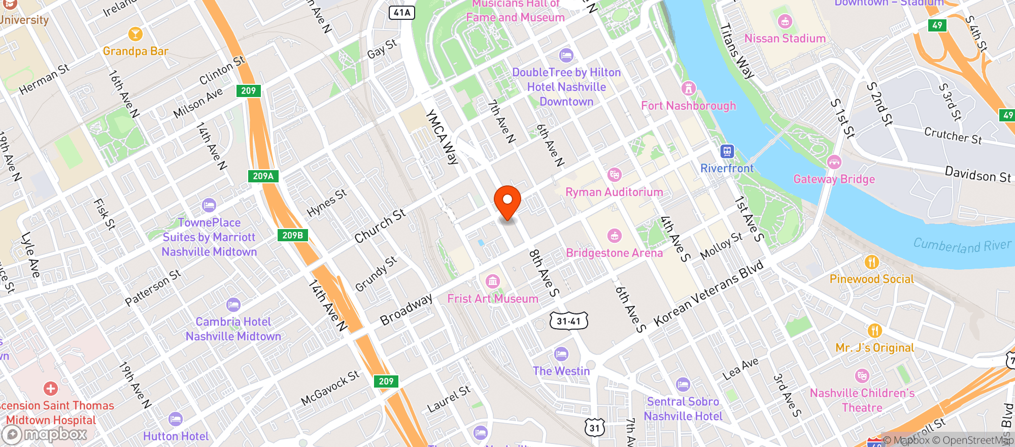 Map showing Tempo By Hilton