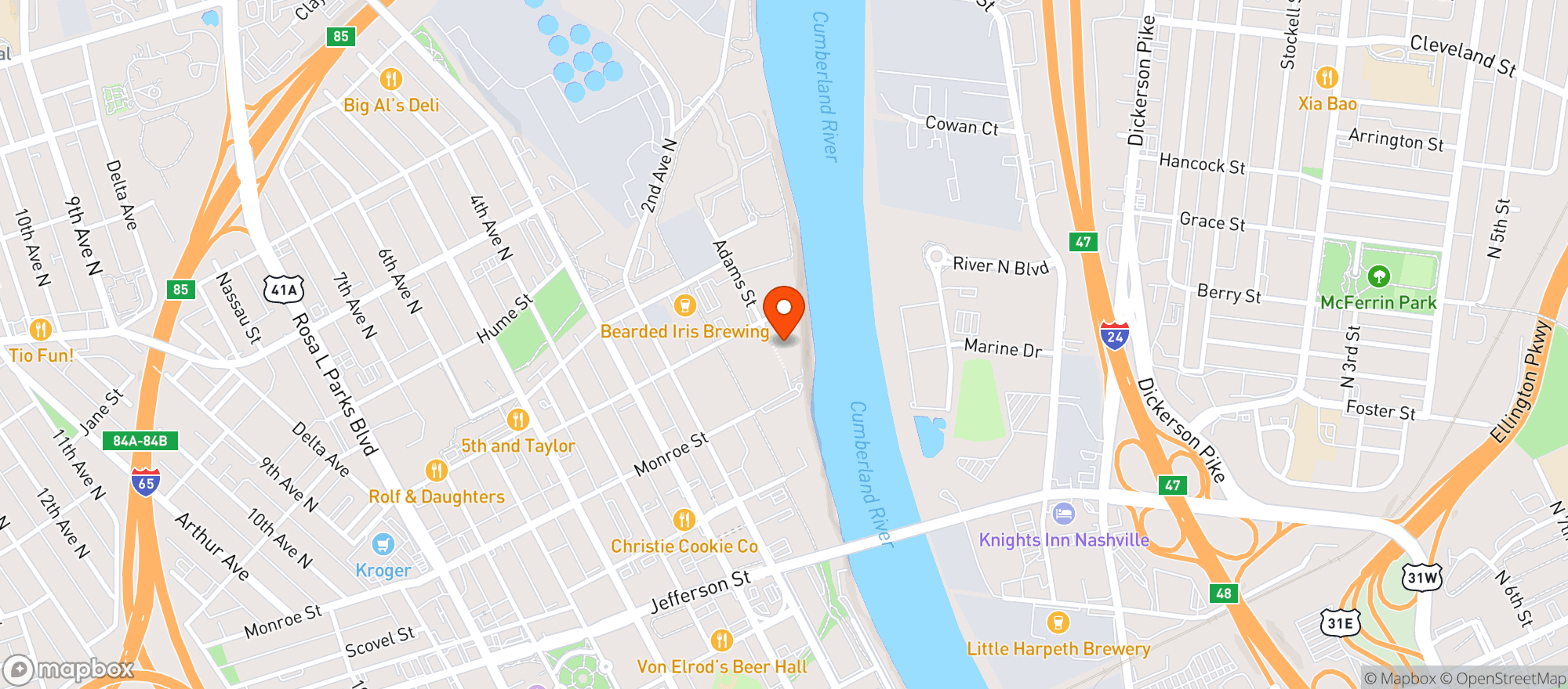 Map showing Fishmonger