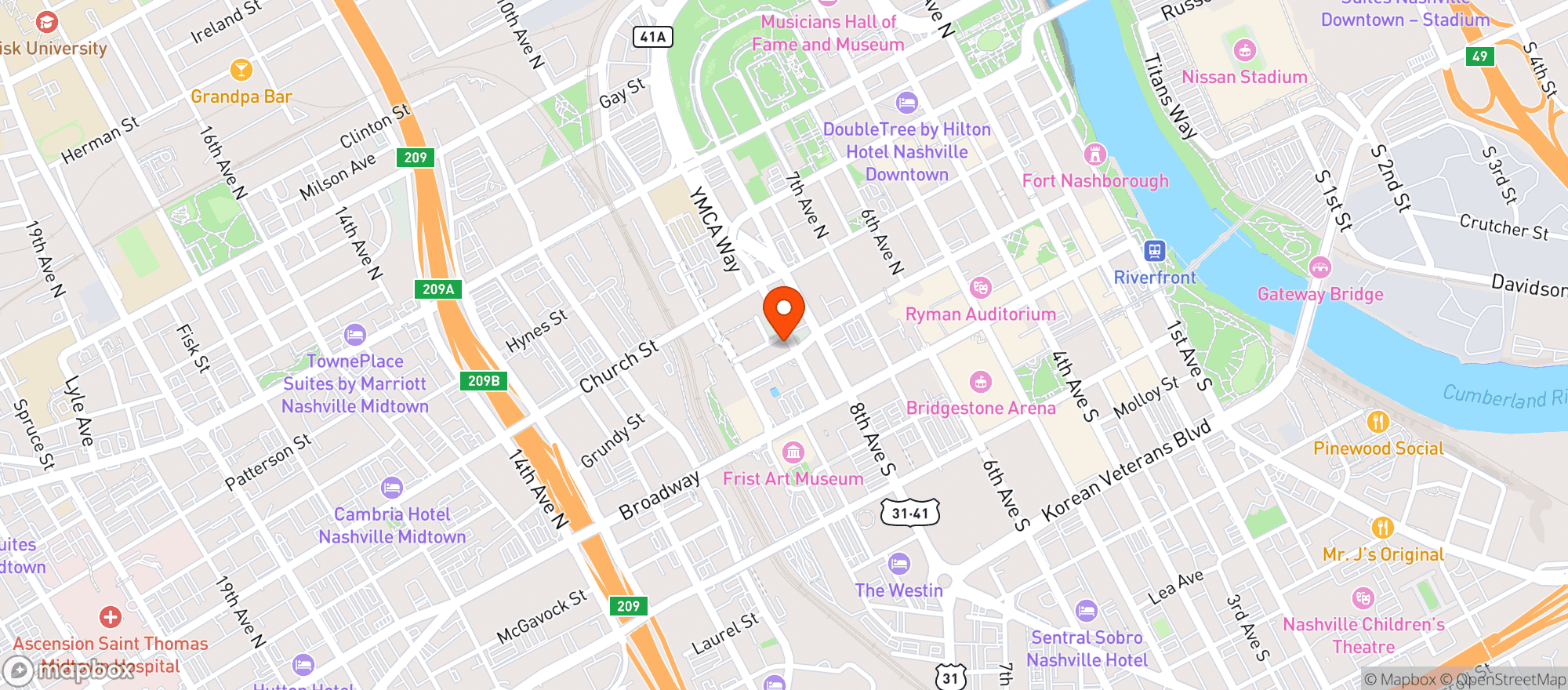 Map showing Culaccino Italian Restaurant And Ba