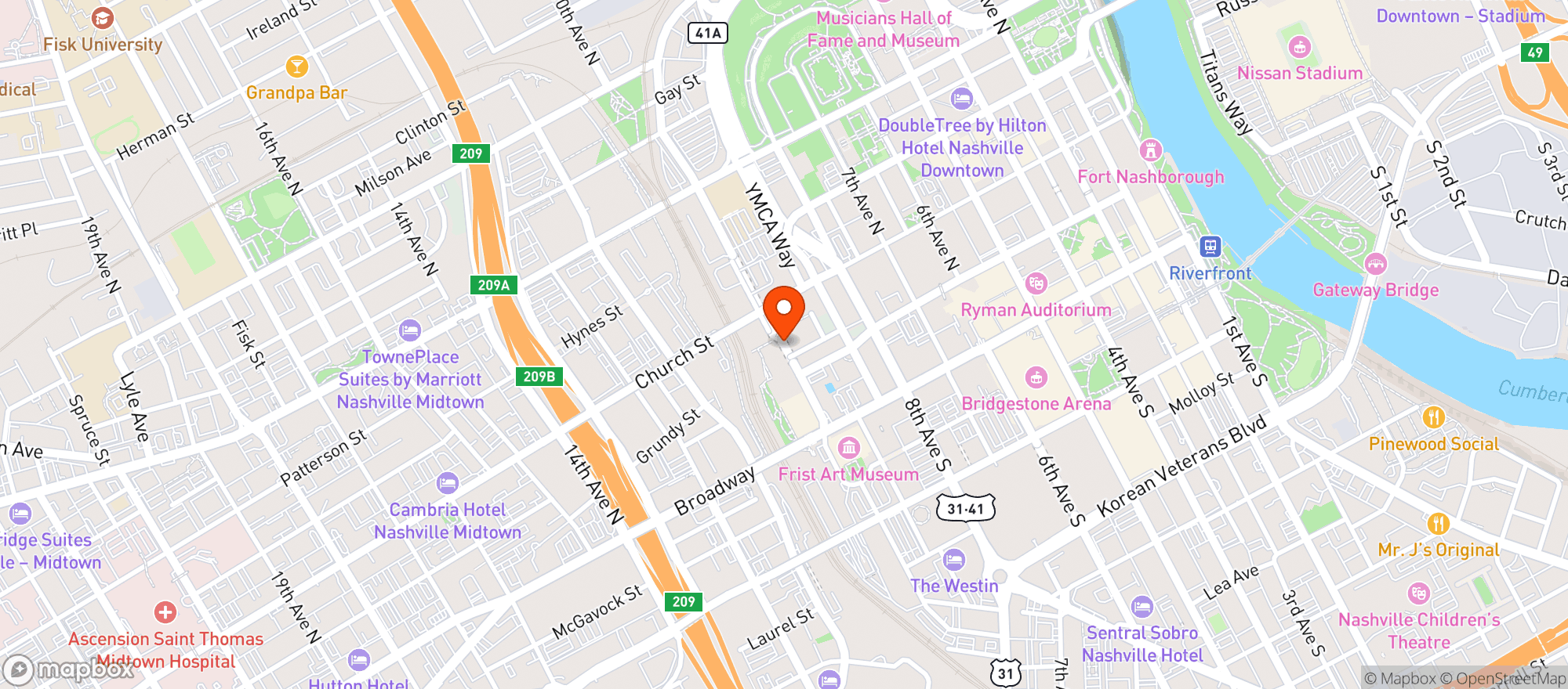 Map showing Earls Kitchen & Bar