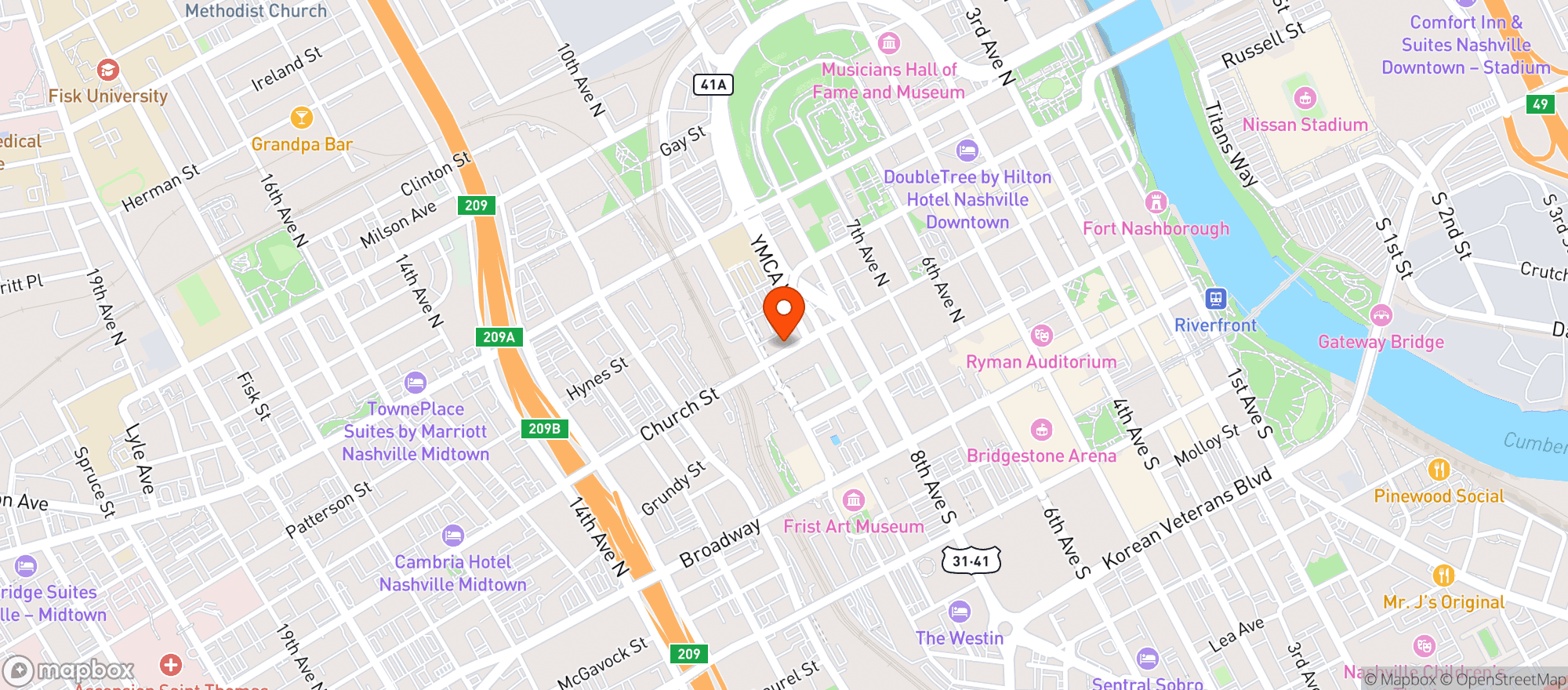 Map showing L20 Heartbreaker Lounge