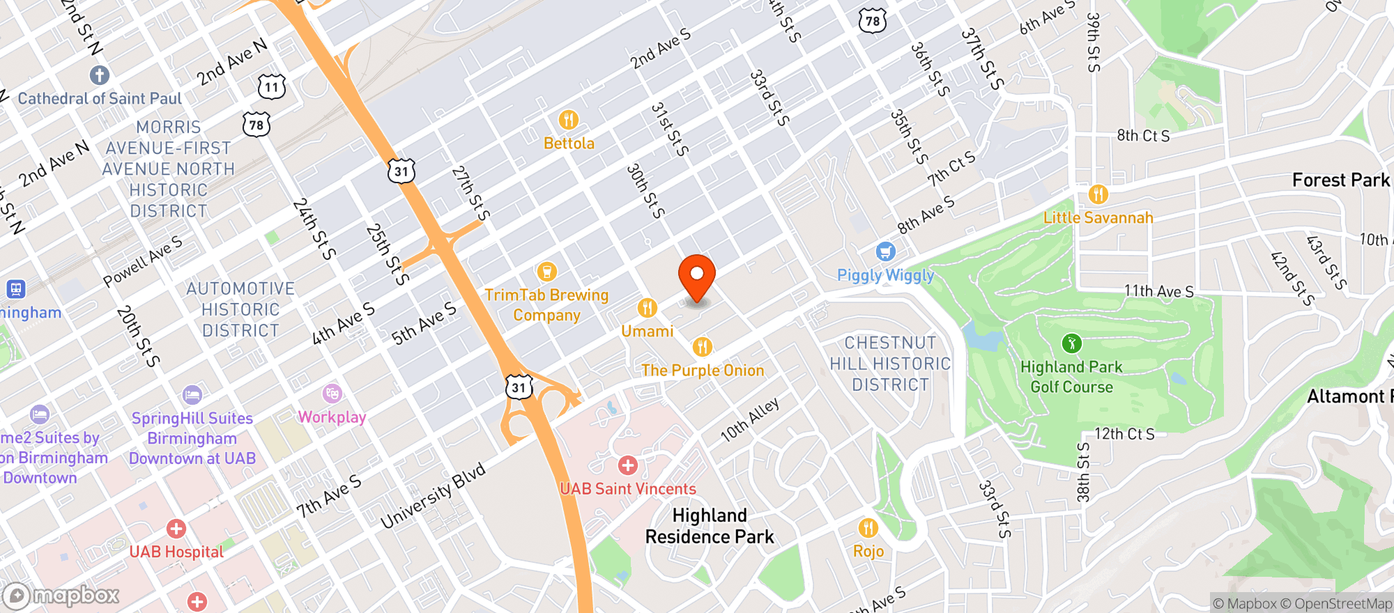 Map showing Sidebar