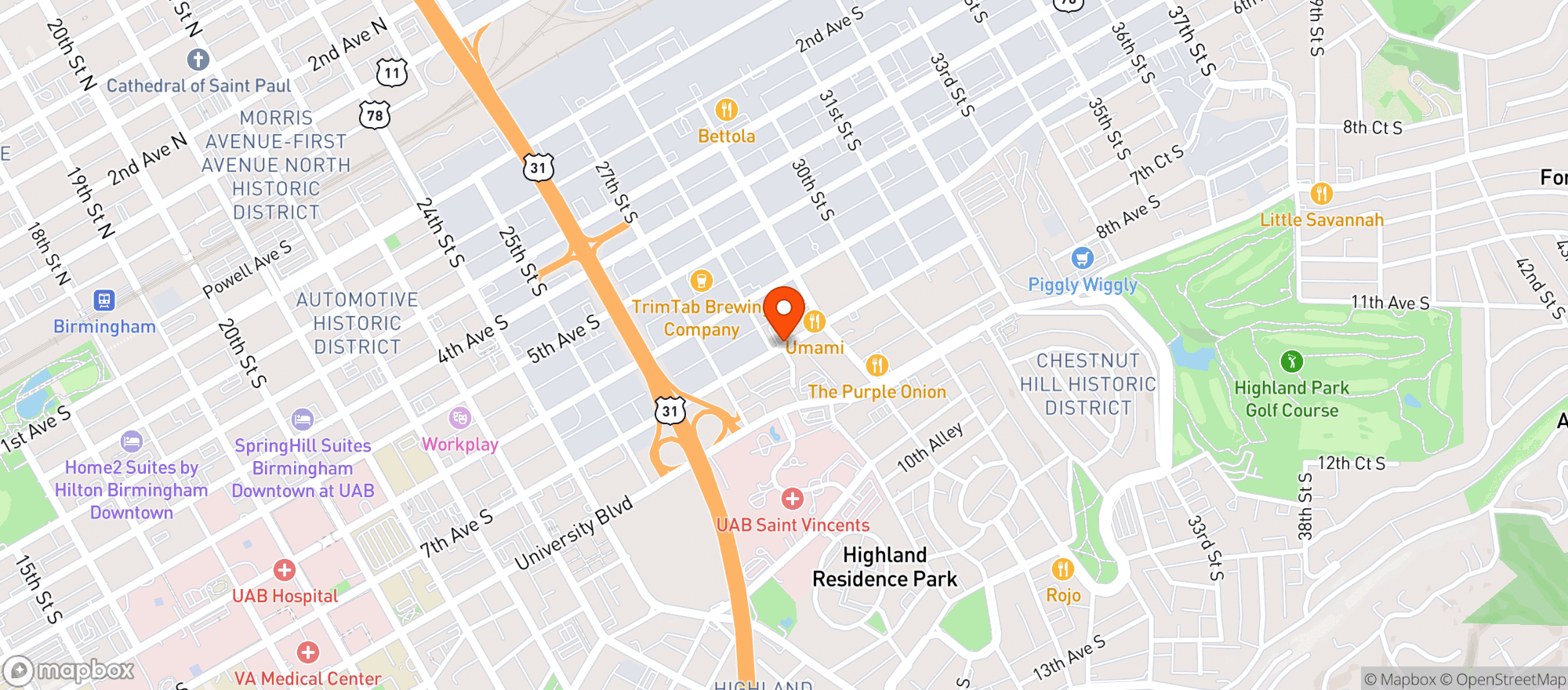 Map showing The Mayor