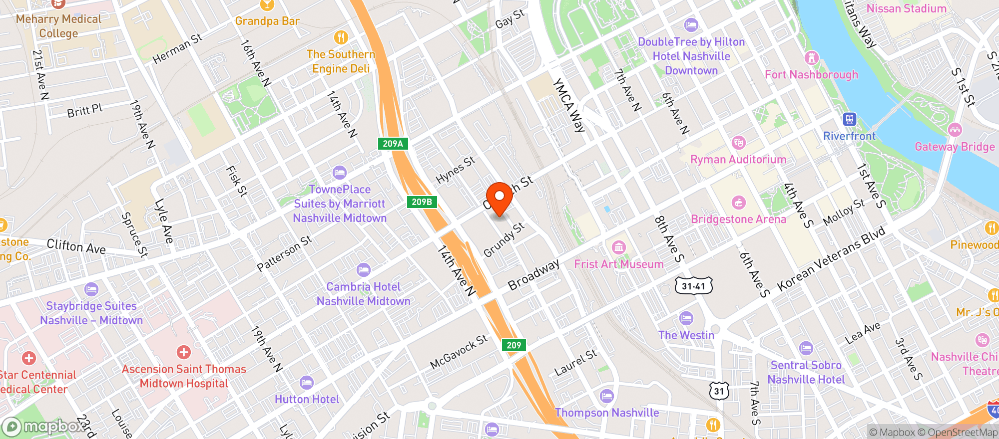 Map showing Puttshack