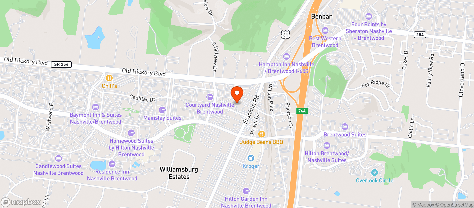 Map showing Cap's Wine And Spirits