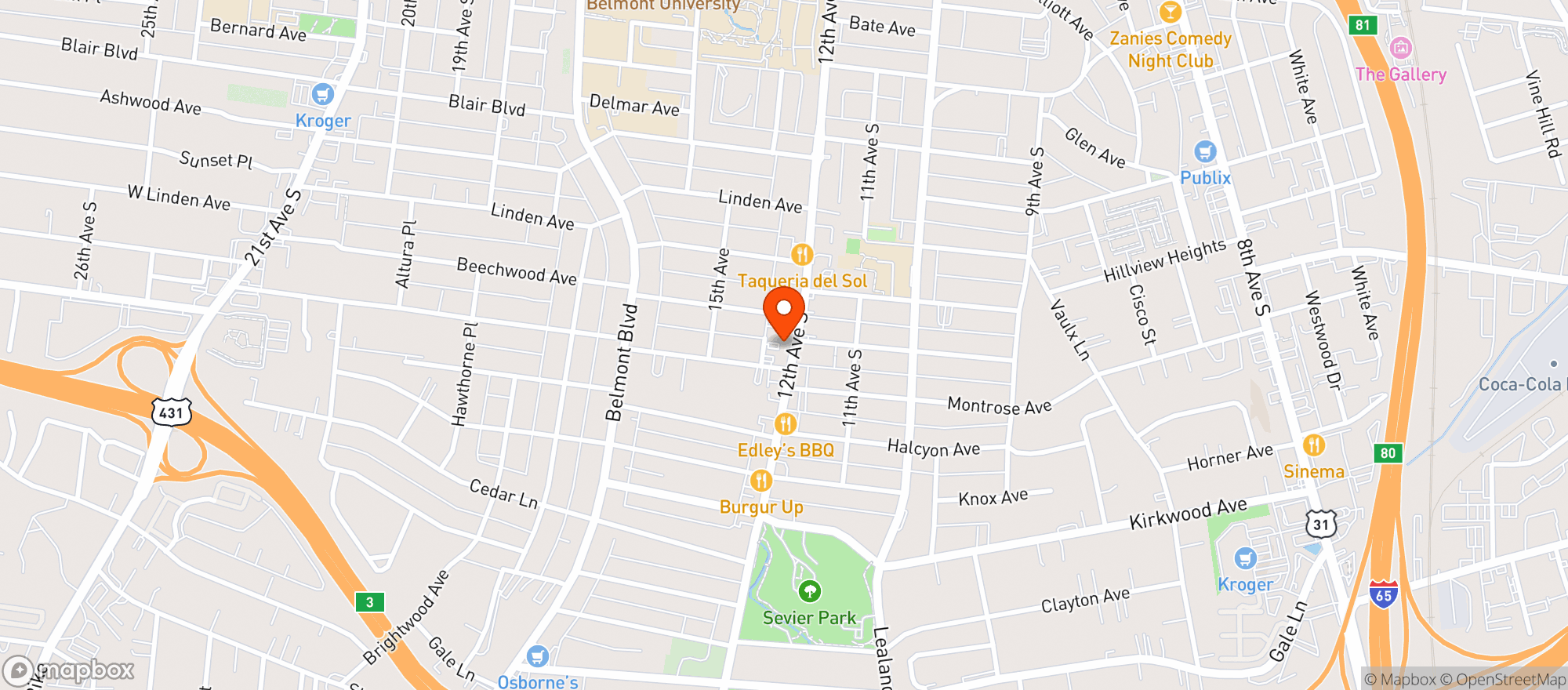 Map showing Frothy Monkey