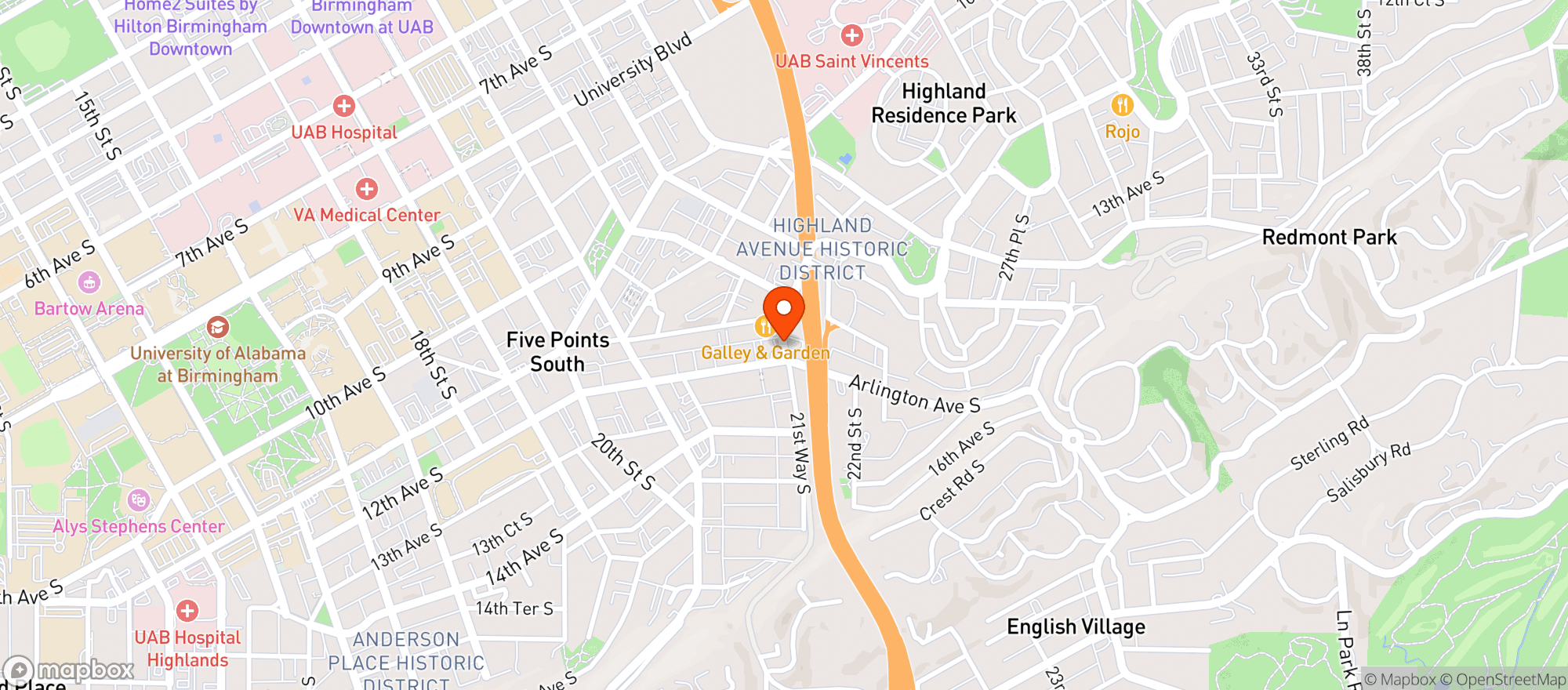Map showing Chevron Tom & Jerrys