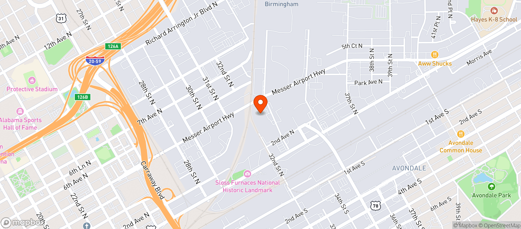 Map showing Gulf Dist Of Birmingham #12037