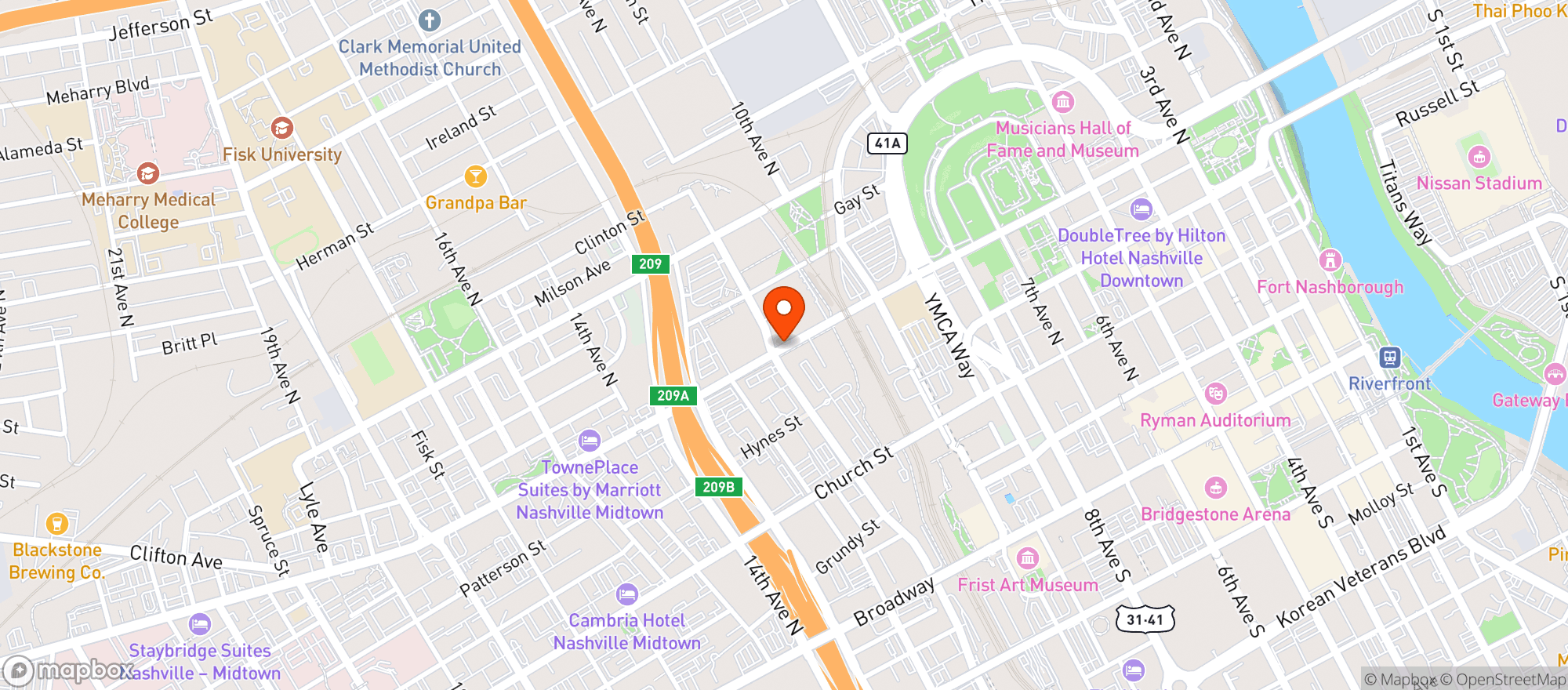 Map showing Publix Super Market