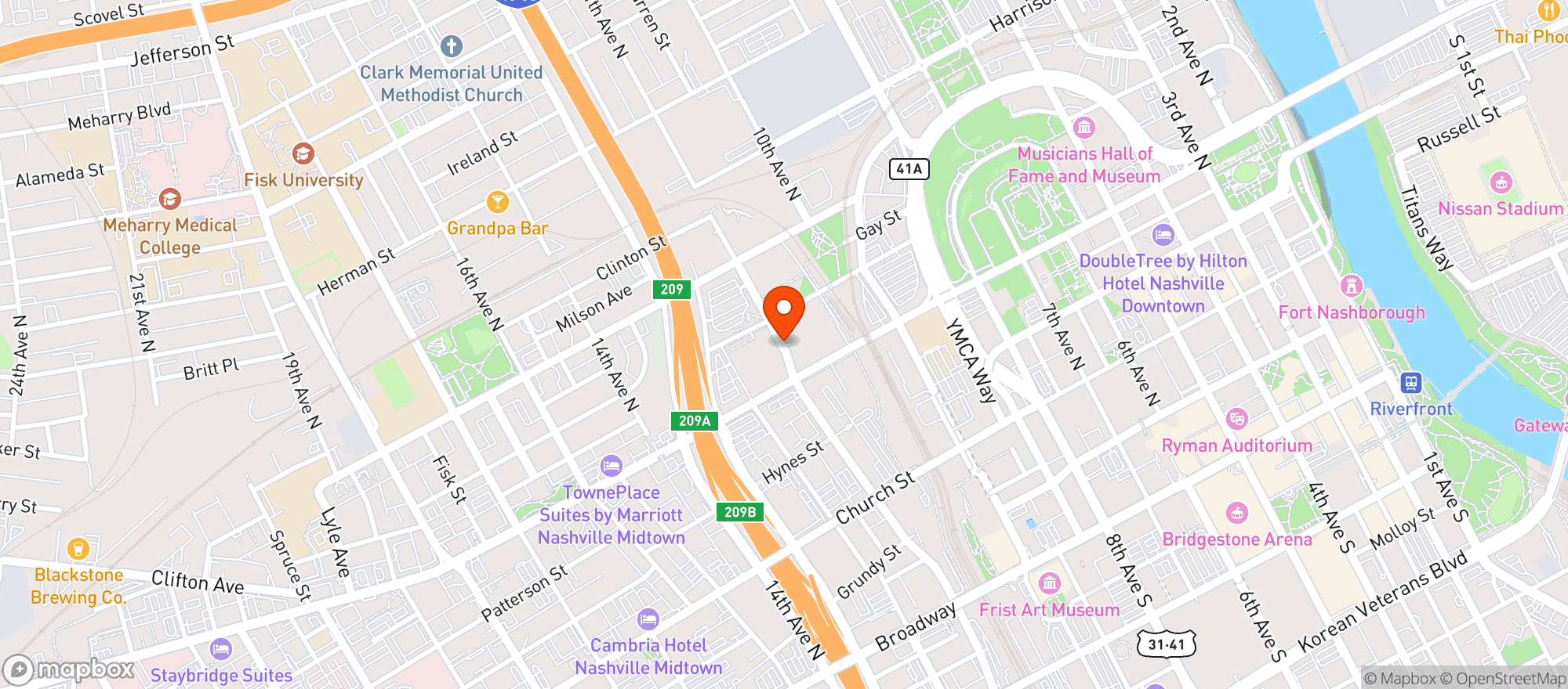 Map showing Condado Tacos