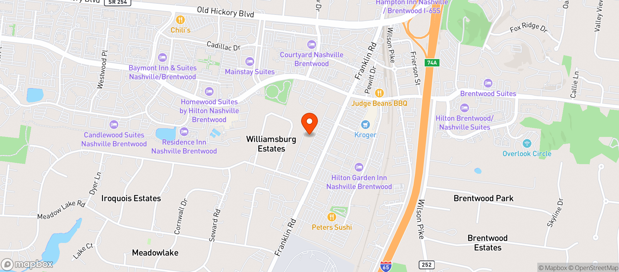 Map showing The Fresh Market