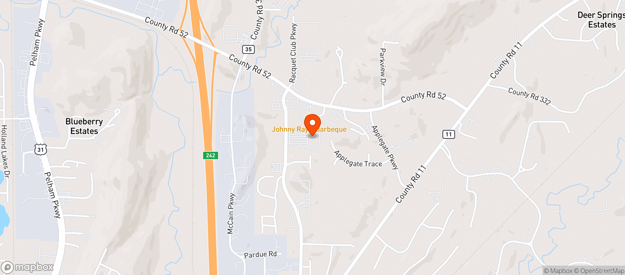 Map showing Publix