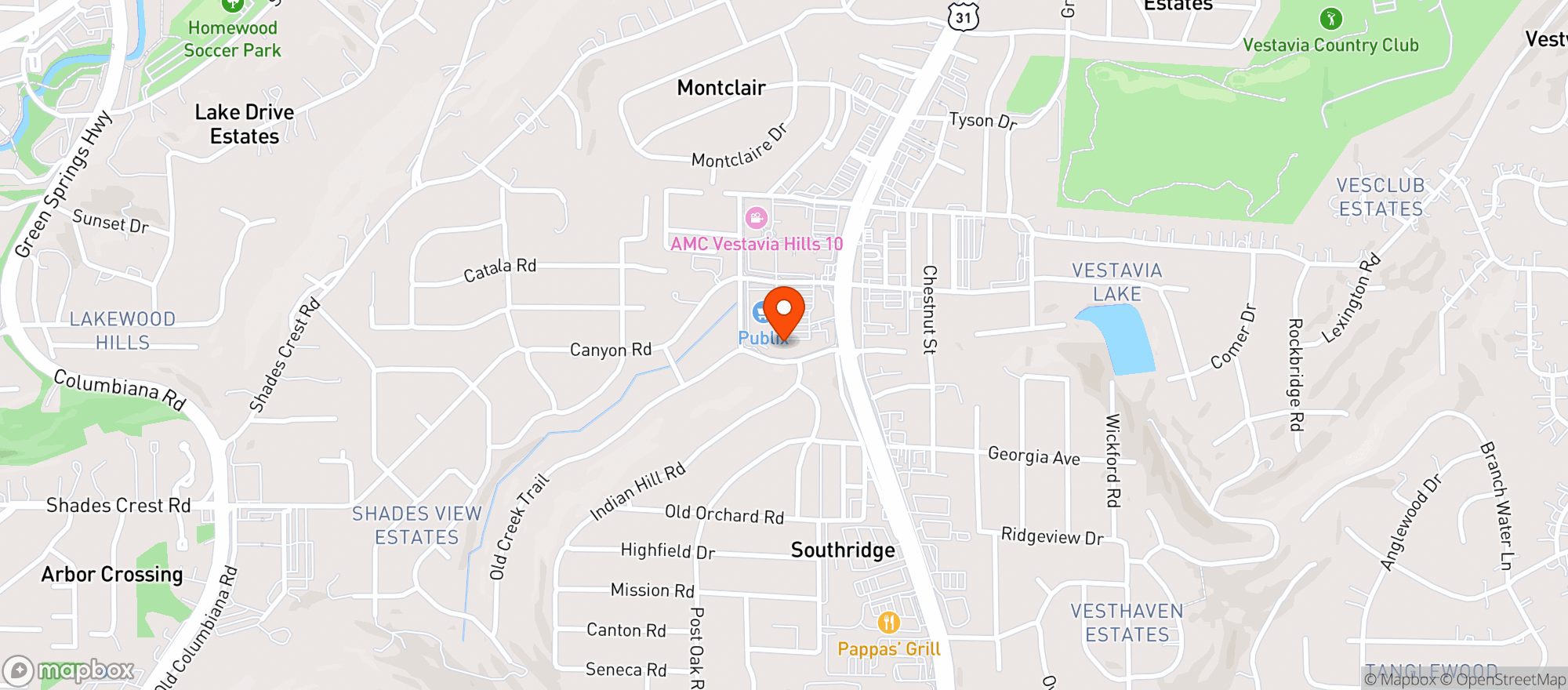 Map showing Hilltop Liquor