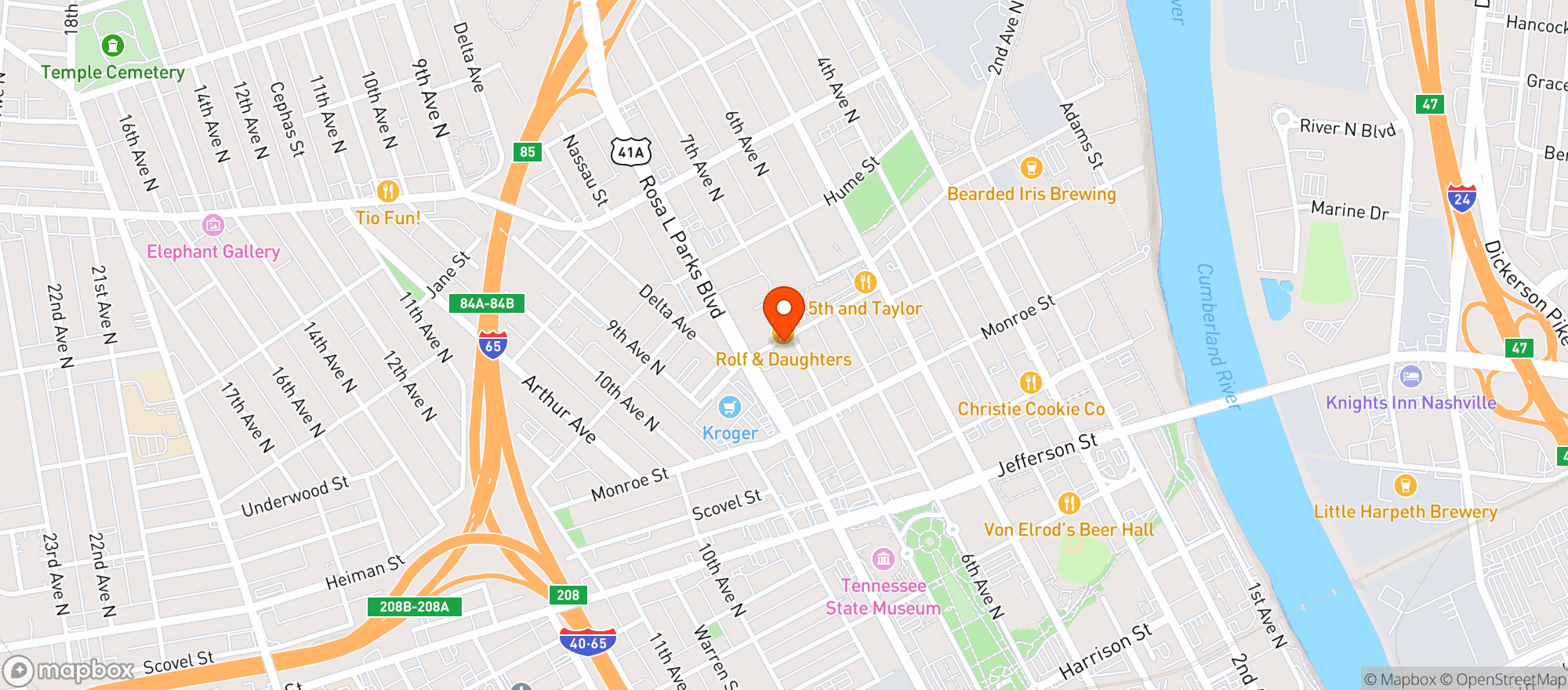 Map showing Perfect Plant