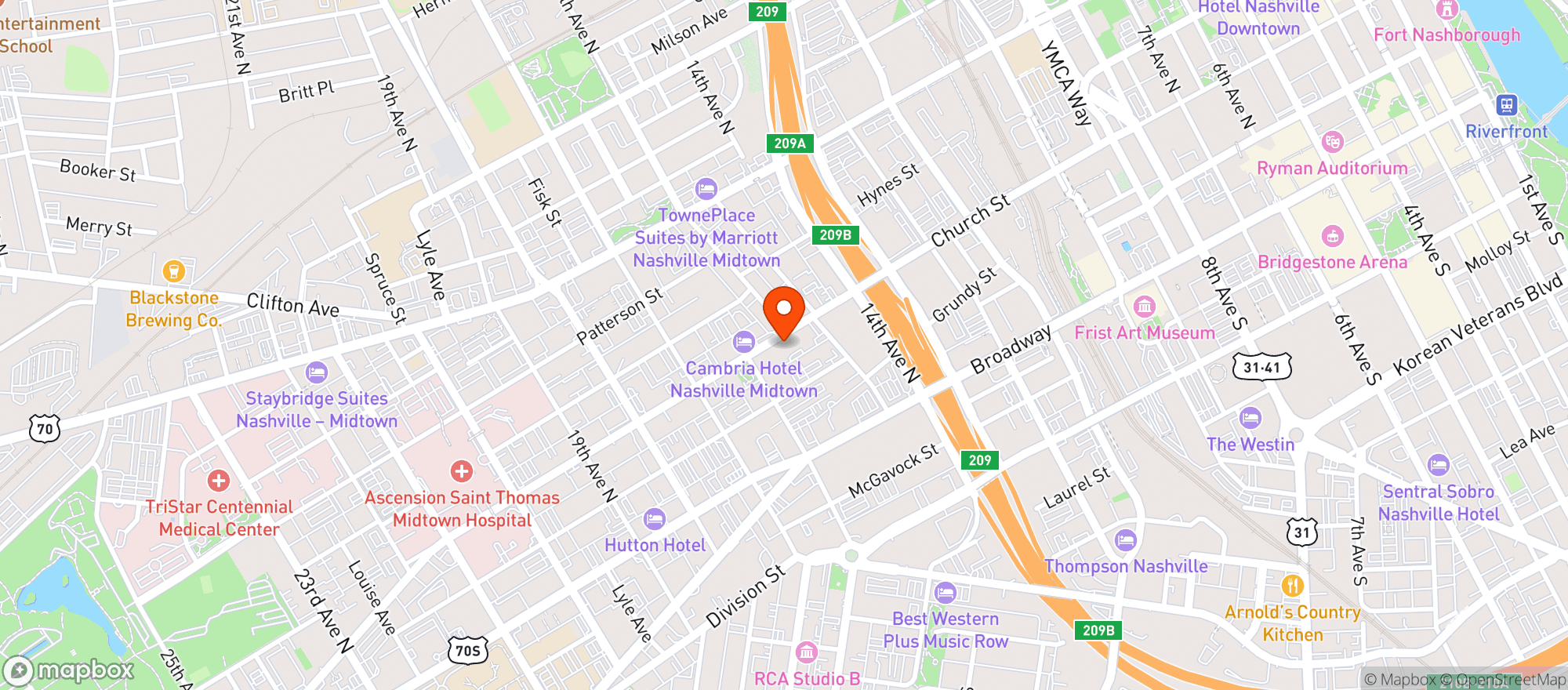 Map showing Play Dance Bar