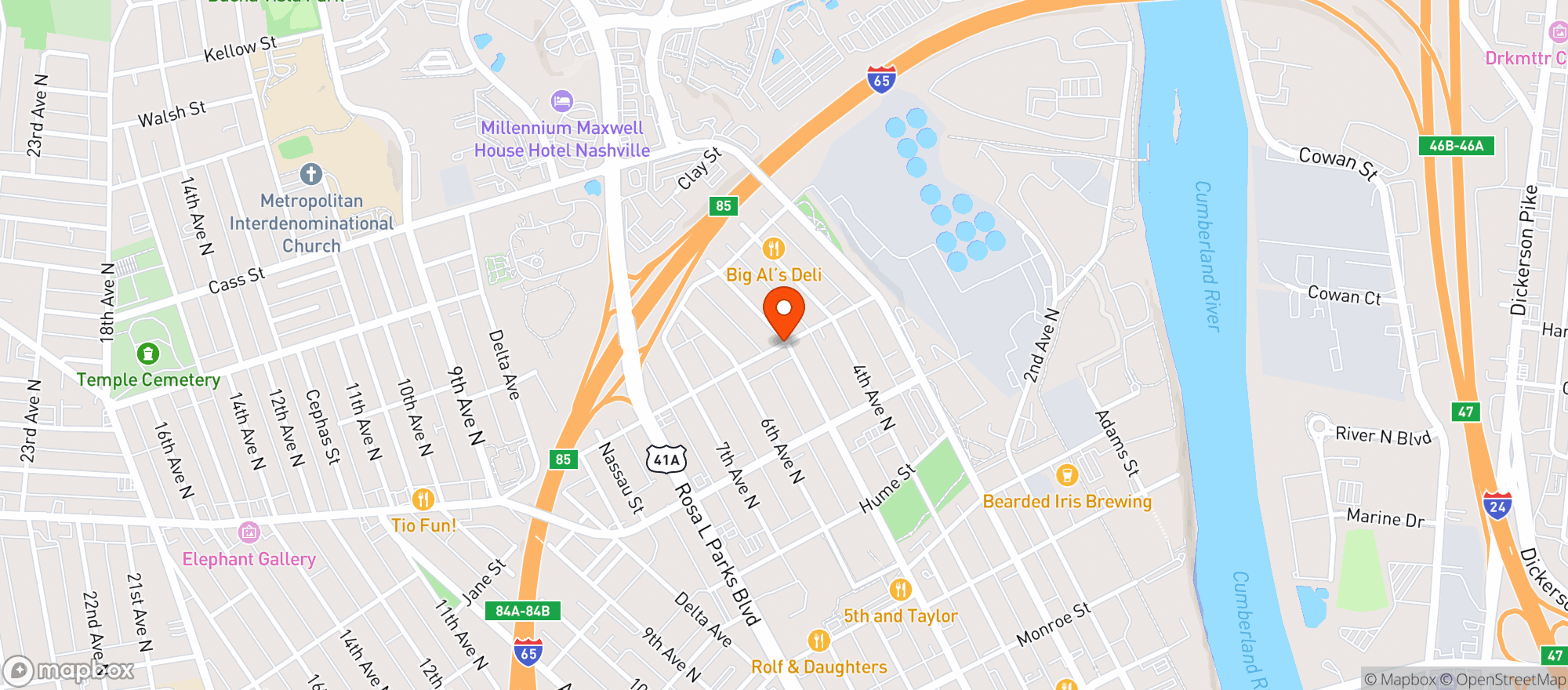 Map showing Basket Case