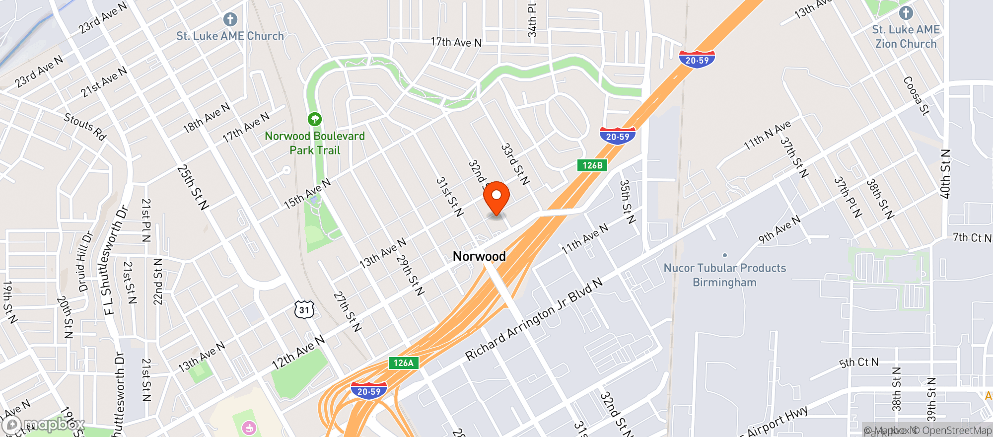 Map showing Lenell's