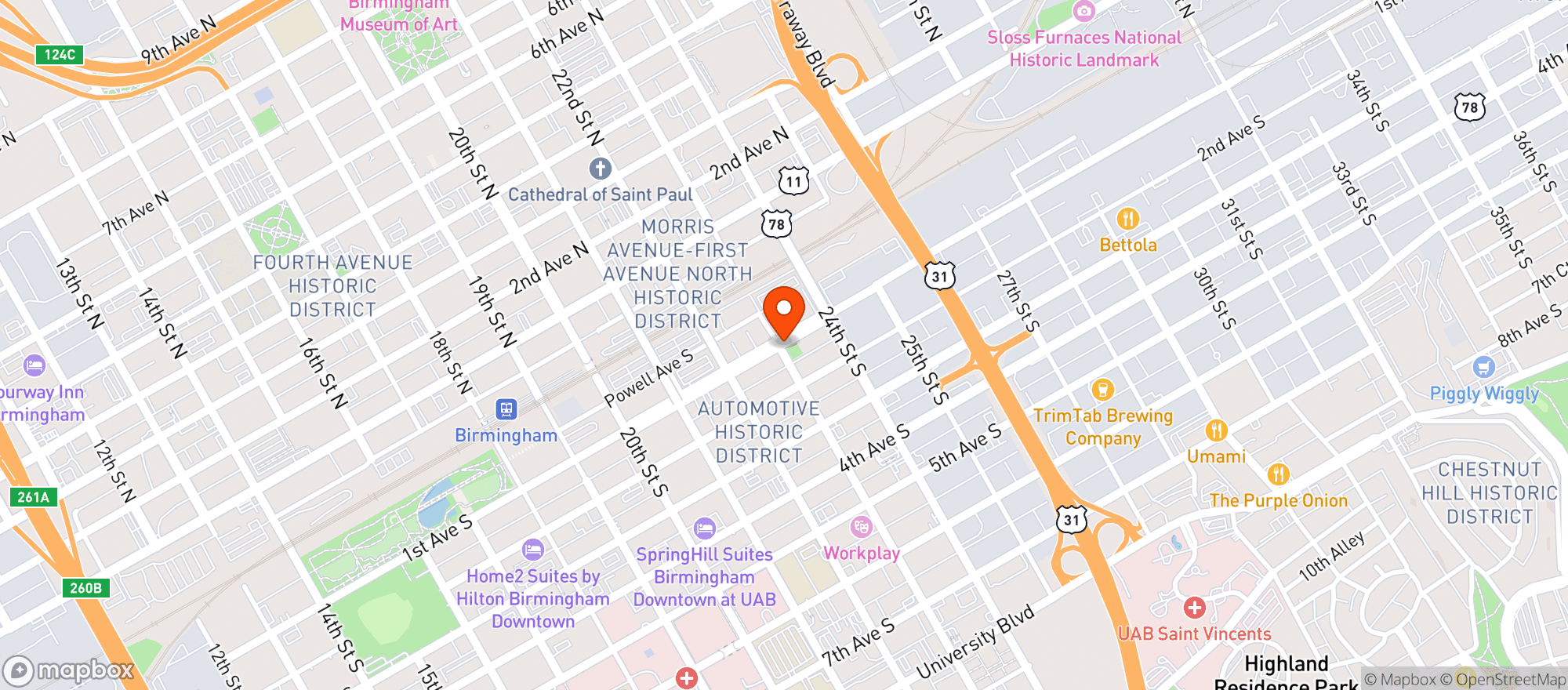 Map showing Good Dog Bar & Dog Park