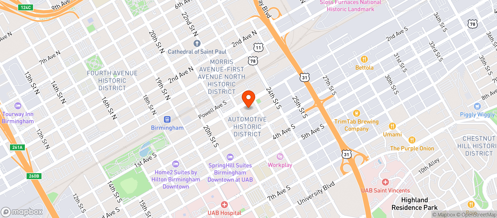 Map showing Og Puff Smoke Shop