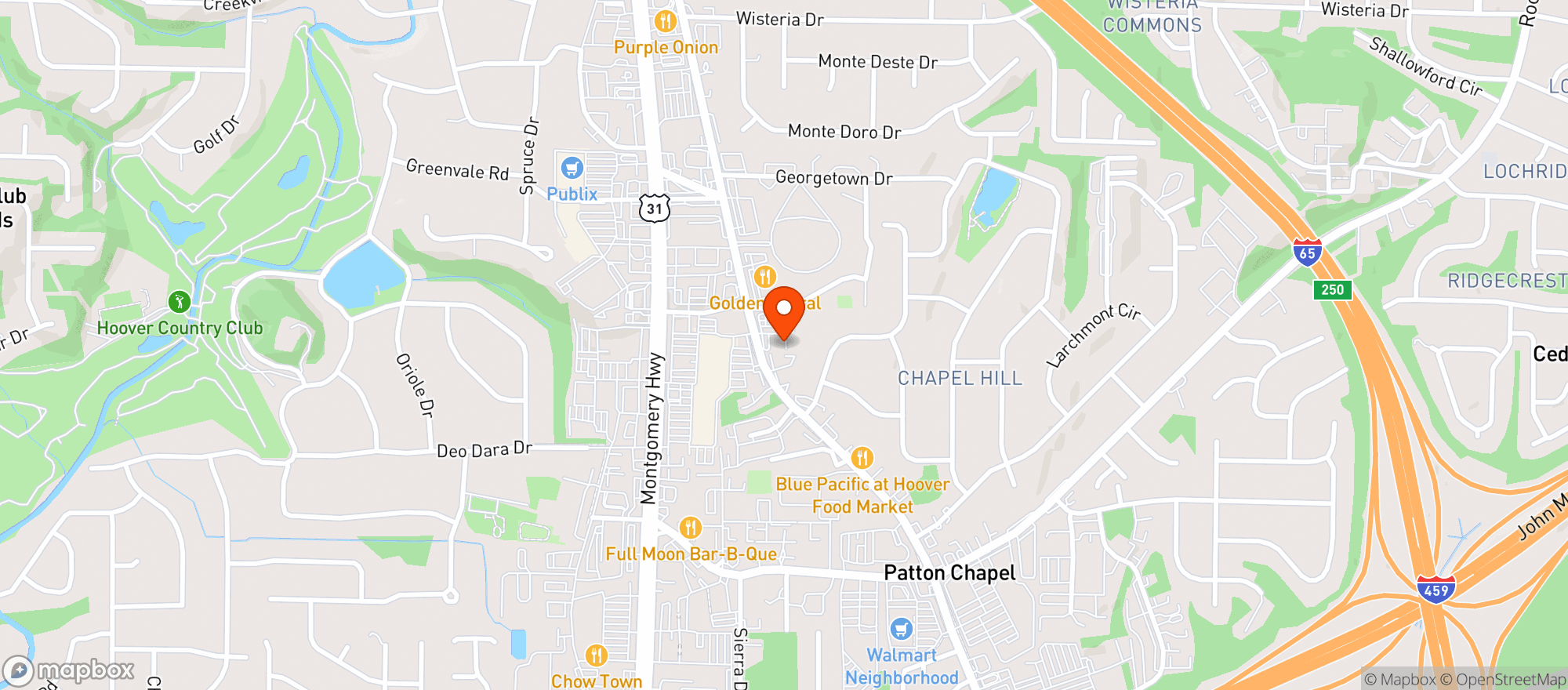 Map showing Lorna Food Mart
