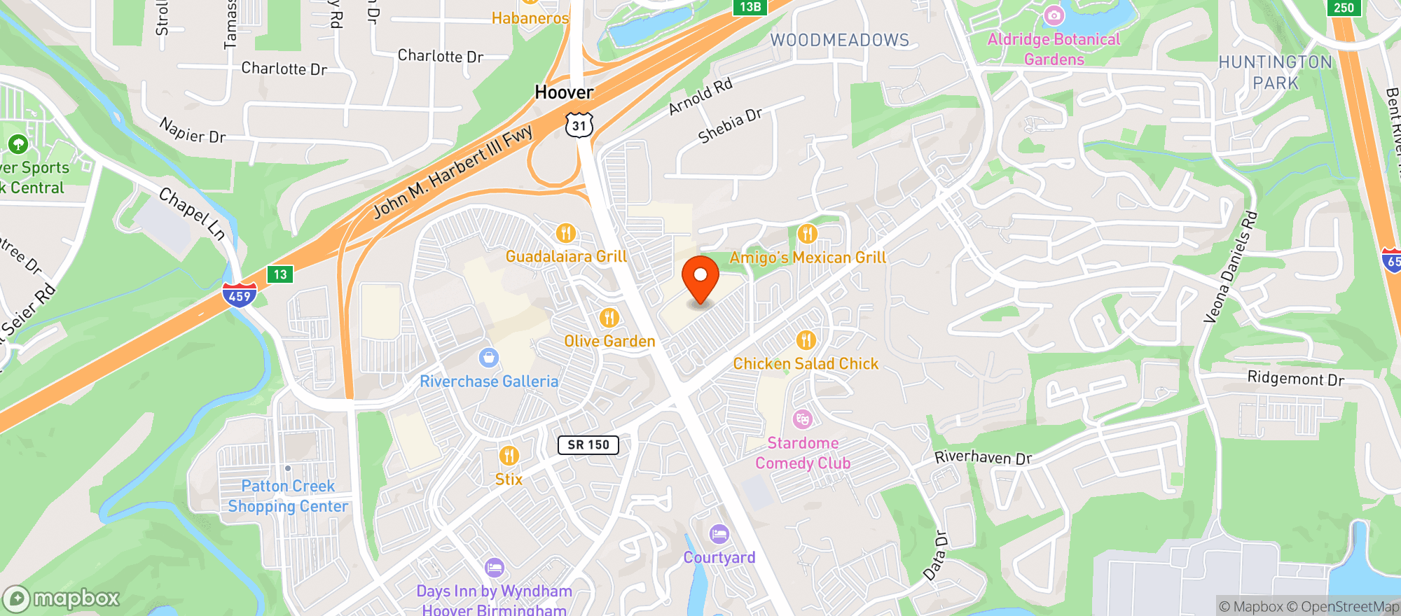 Map showing Trader Joes