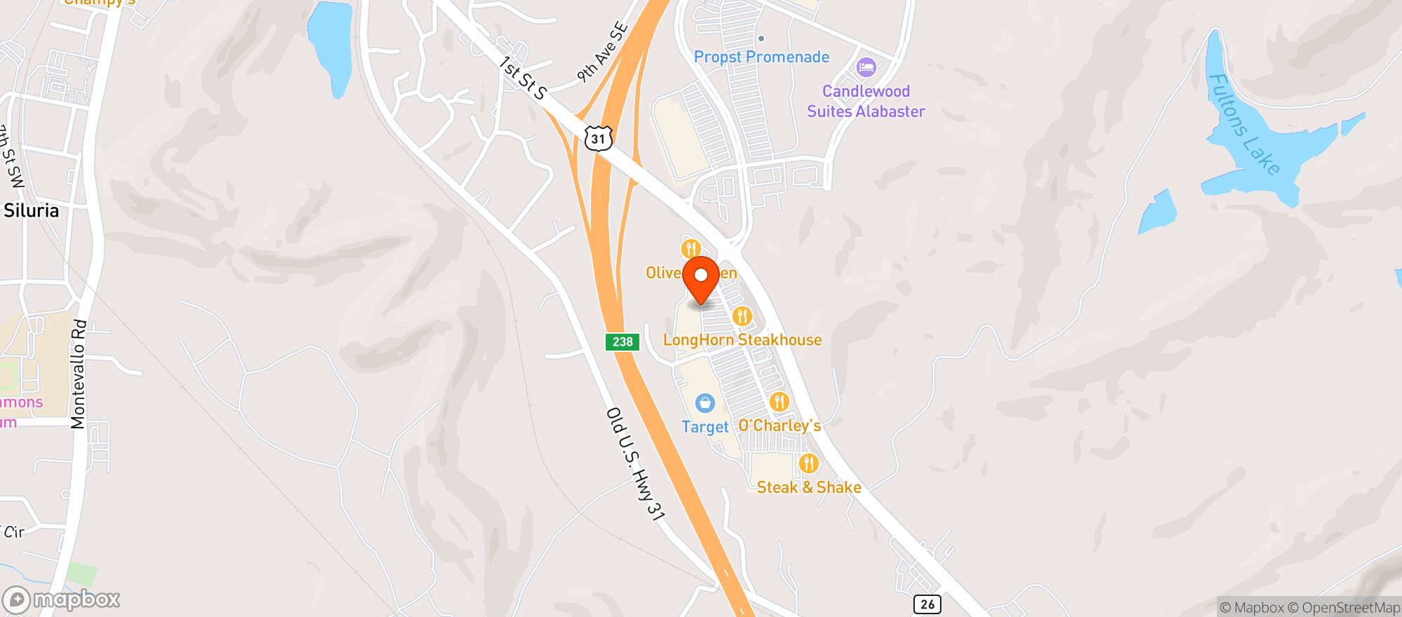 Map showing Gnc