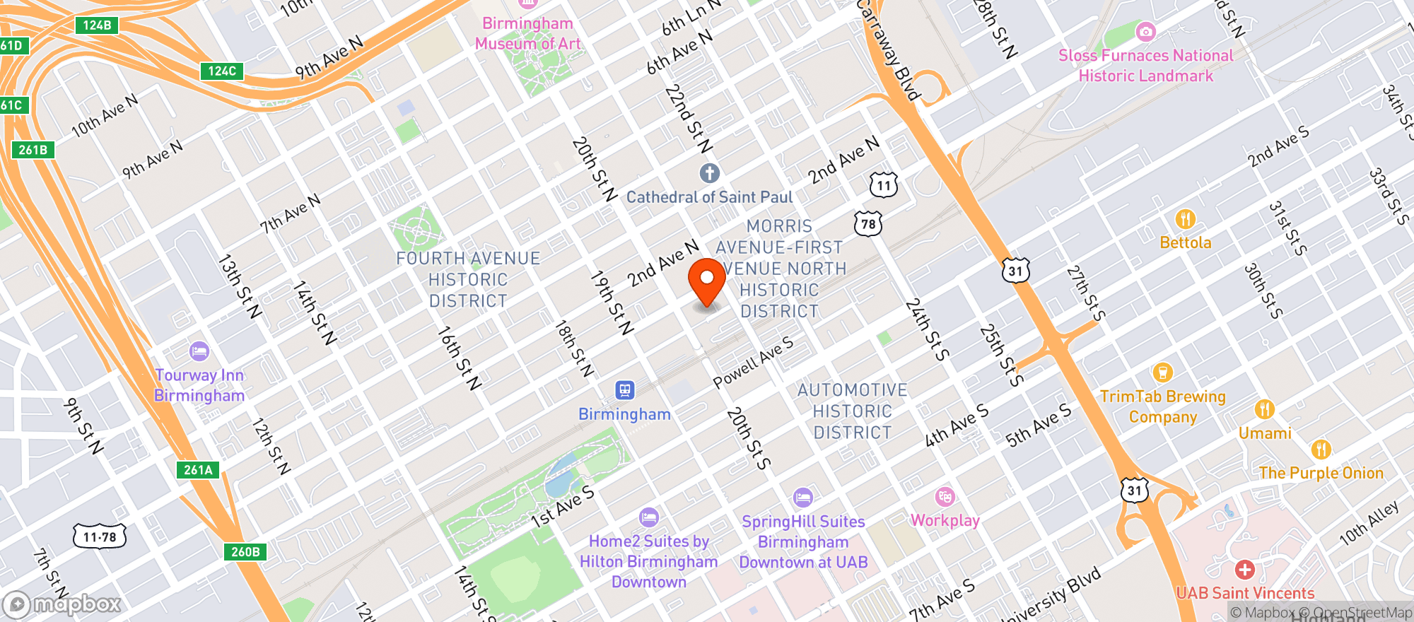 Map showing Peanut Place