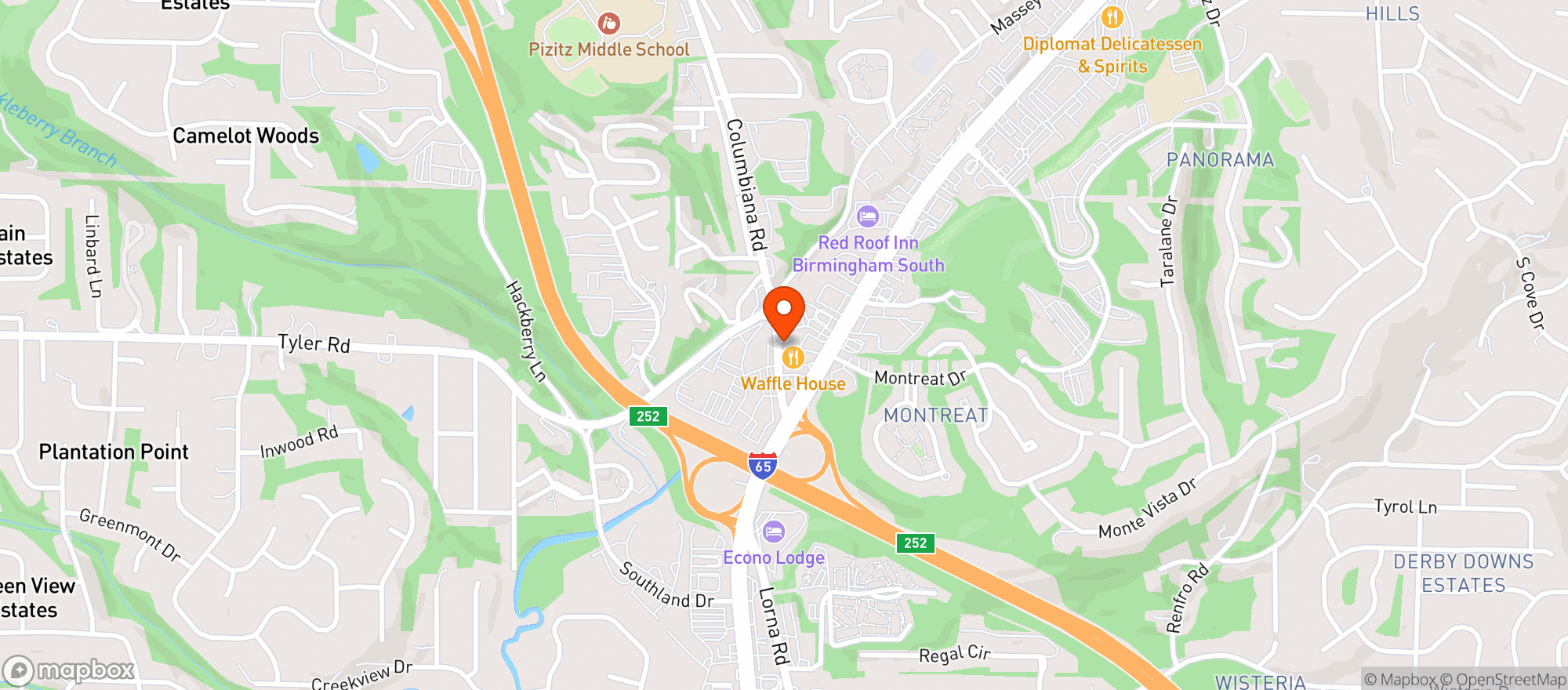 Map showing Everyday Package Store