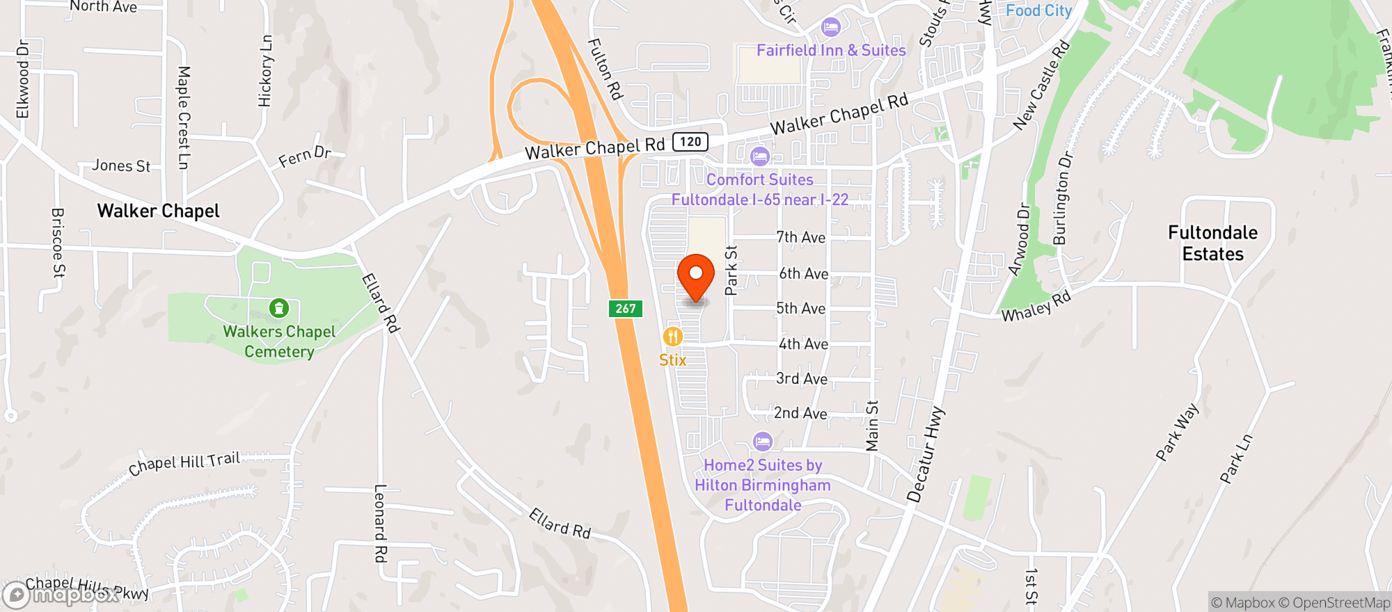 Map showing Gnc