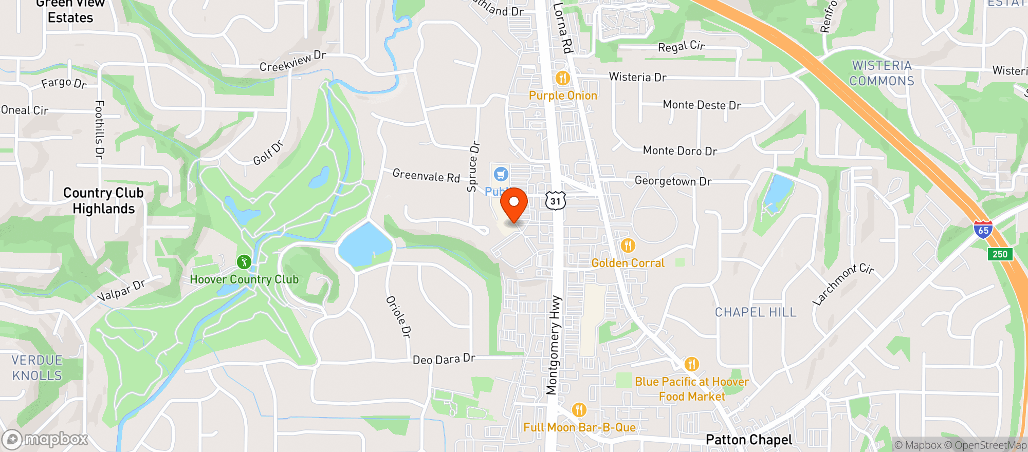 Map showing Axe House Billiards