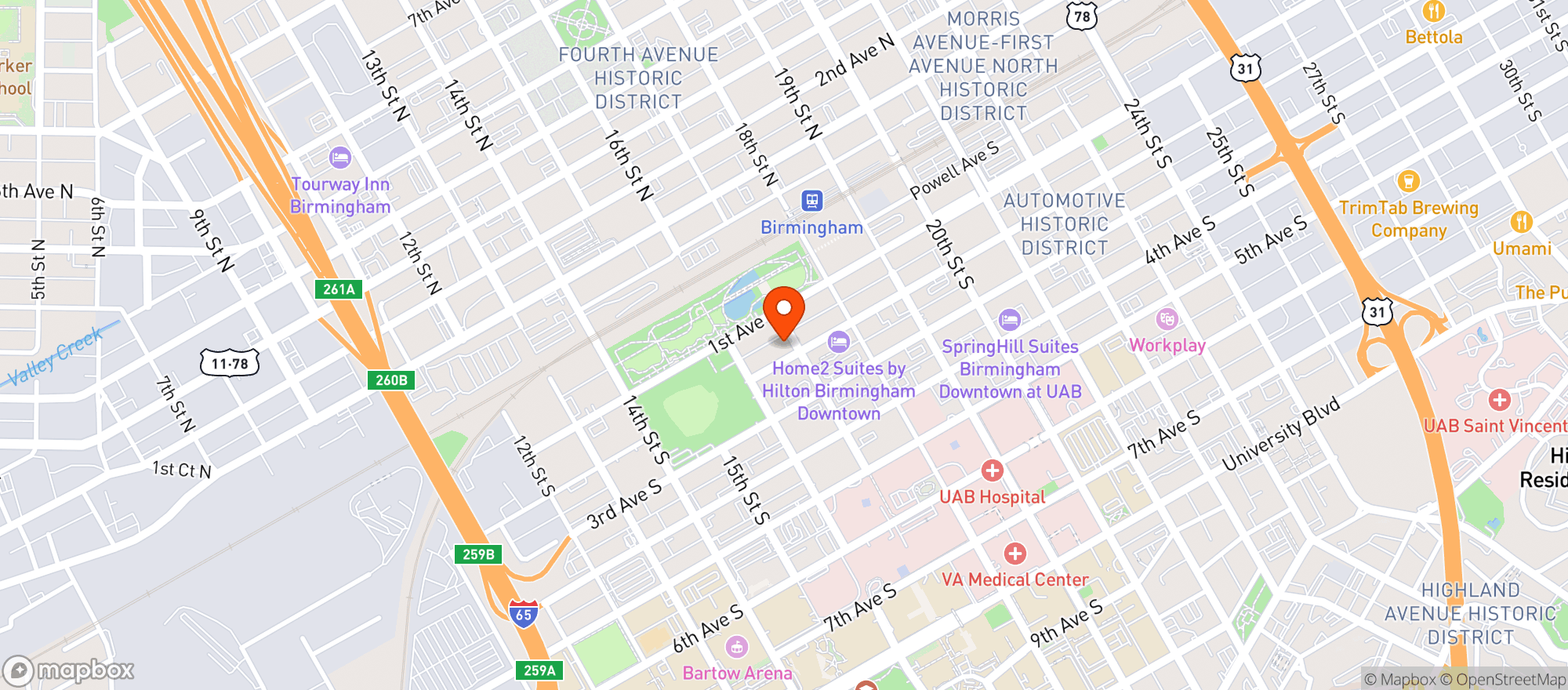Map showing The Fennec