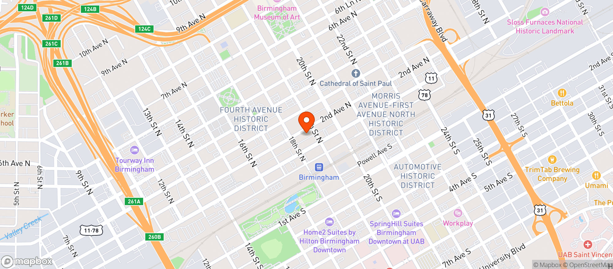 Map showing Sidewalk Cinema