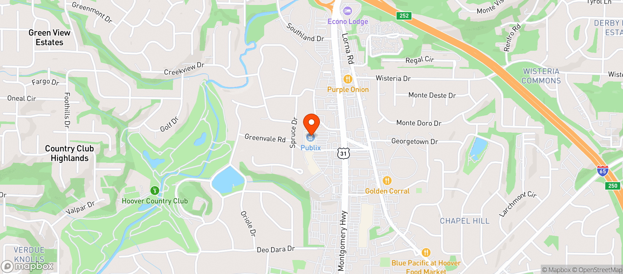 Map showing PUBLIX