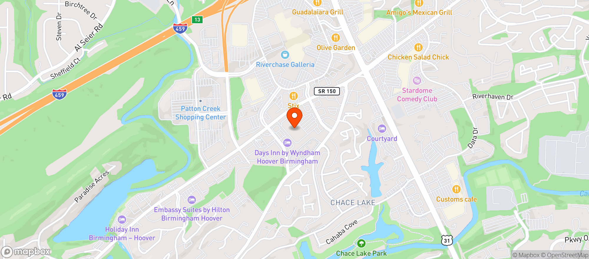Map showing Sams Club #4724