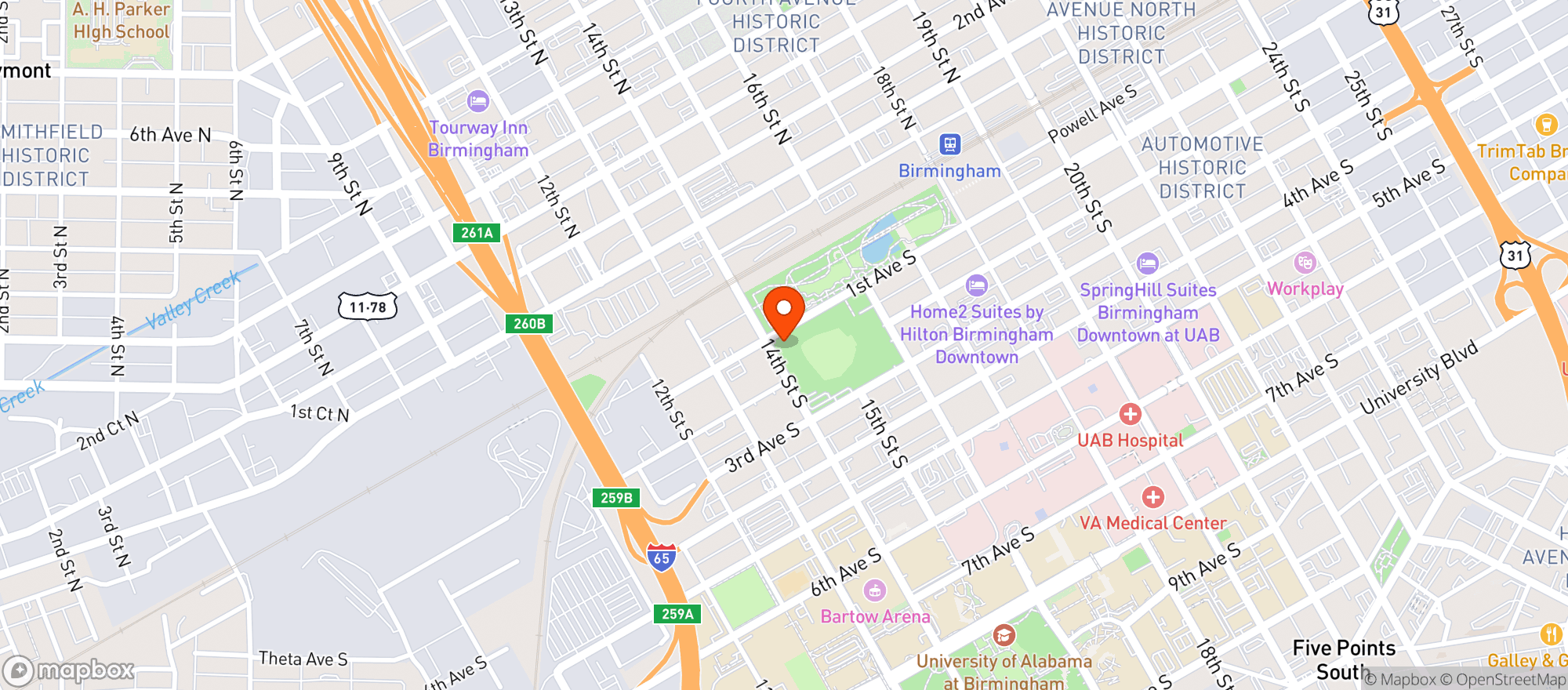 Map showing Regions Field