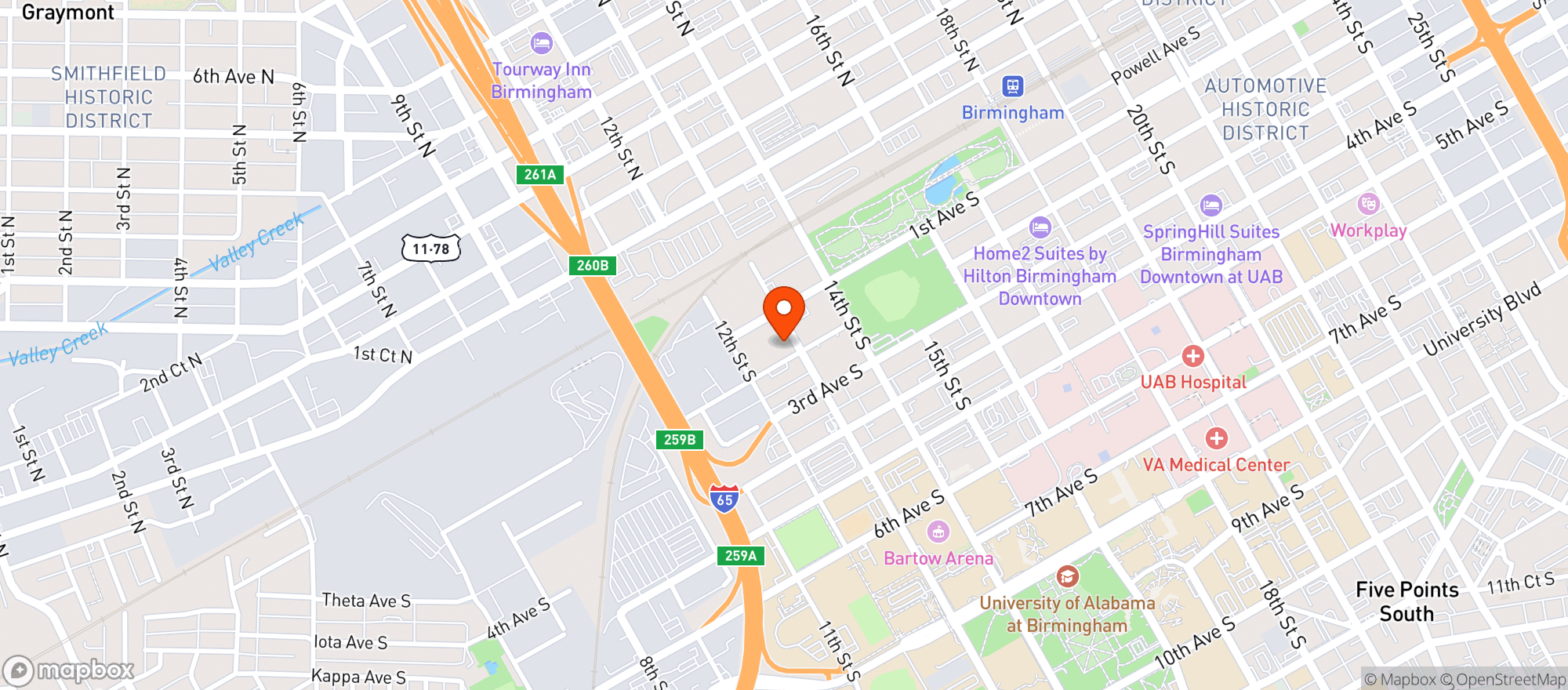 Map showing Fairway Social