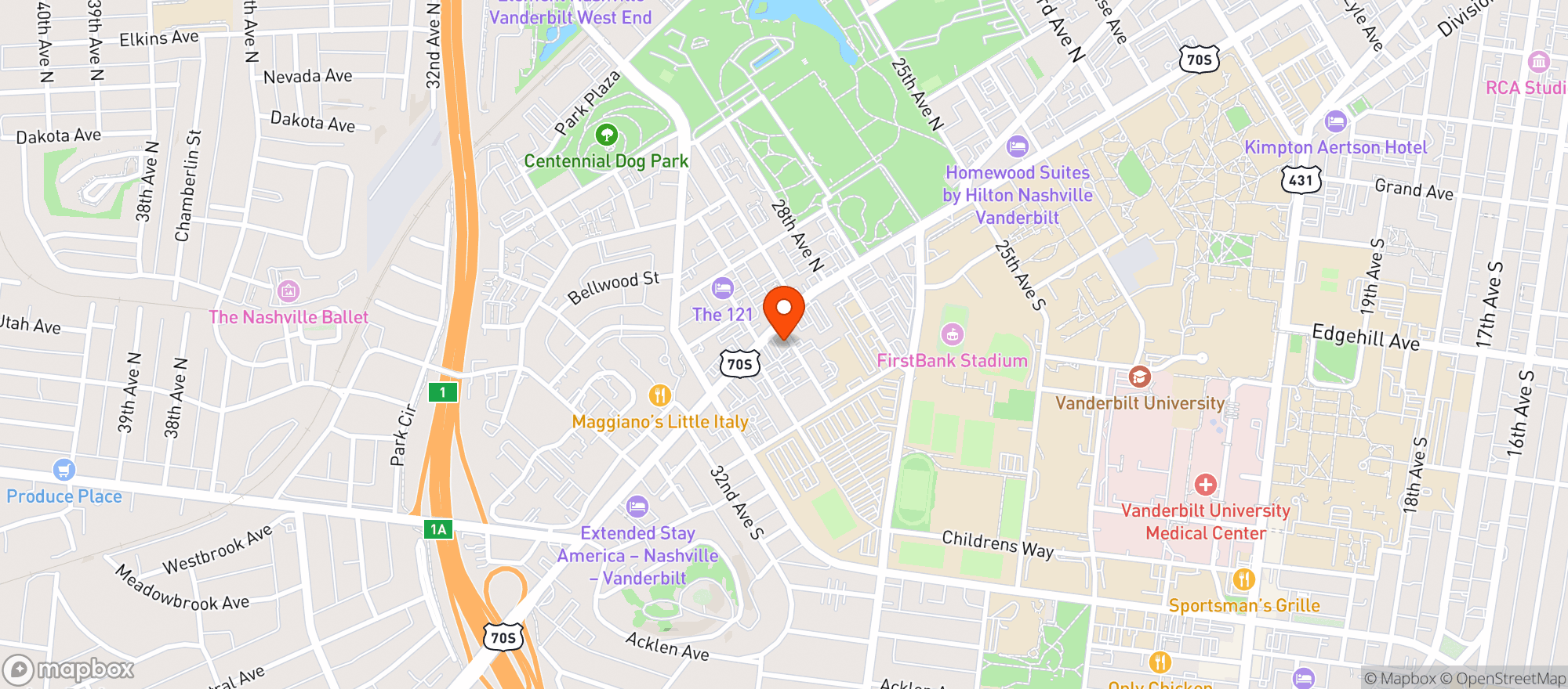 Map showing 51st Deli