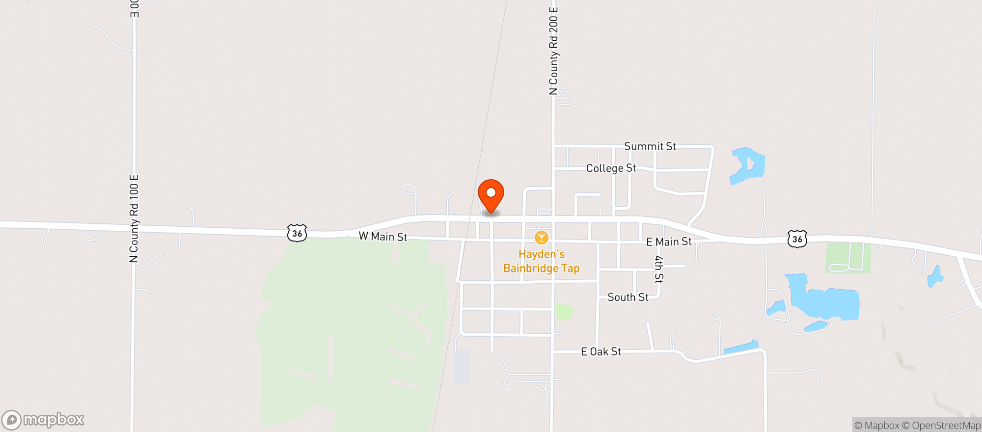 Map showing Average Joes Liquor Store