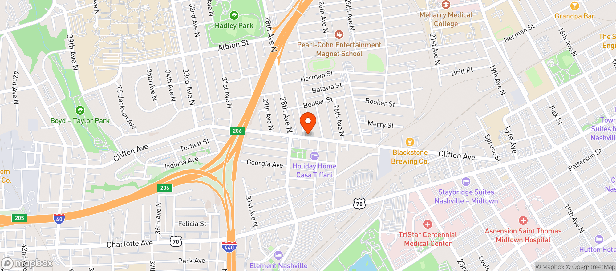 Map showing Retrograde Coffee