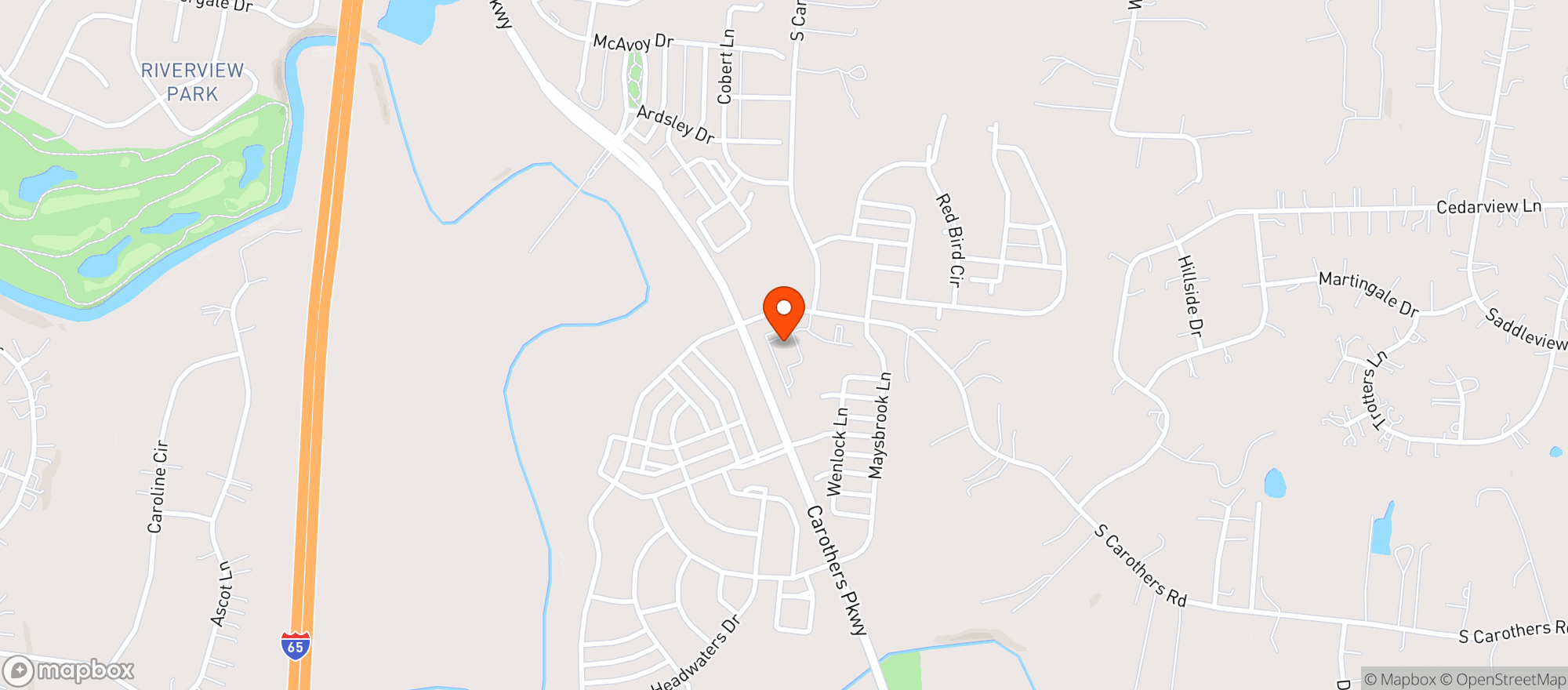 Map showing Long Point Wine & Spirits