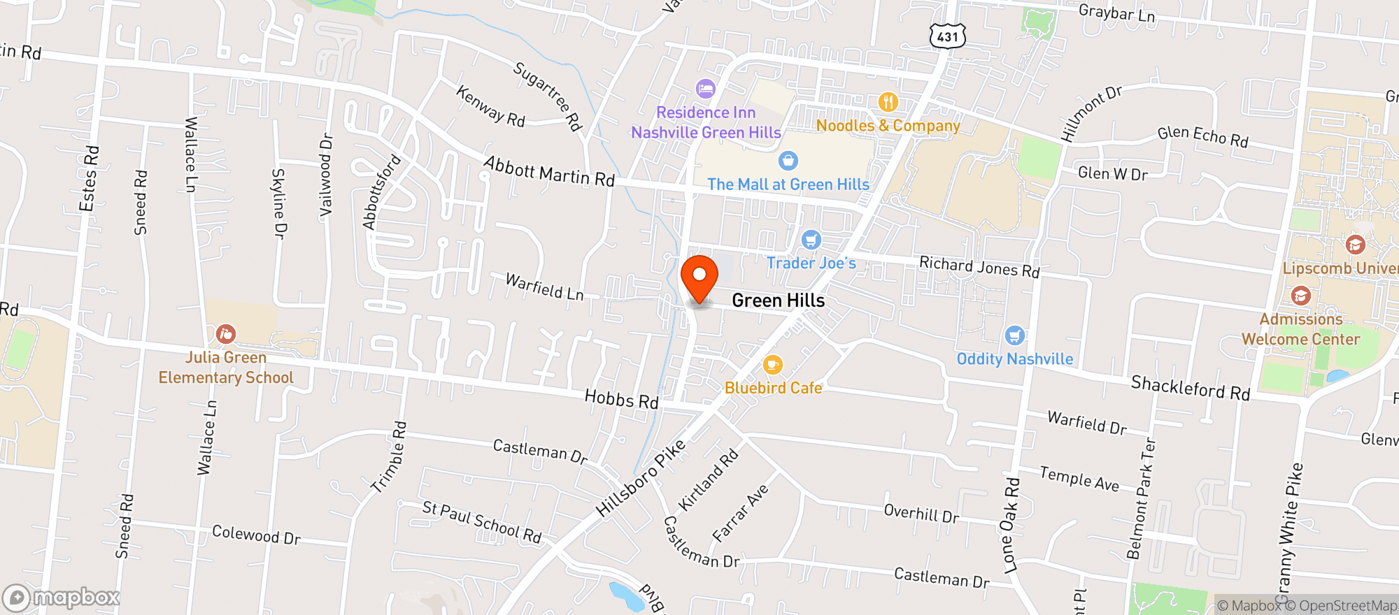 Map showing Whole Foods Market