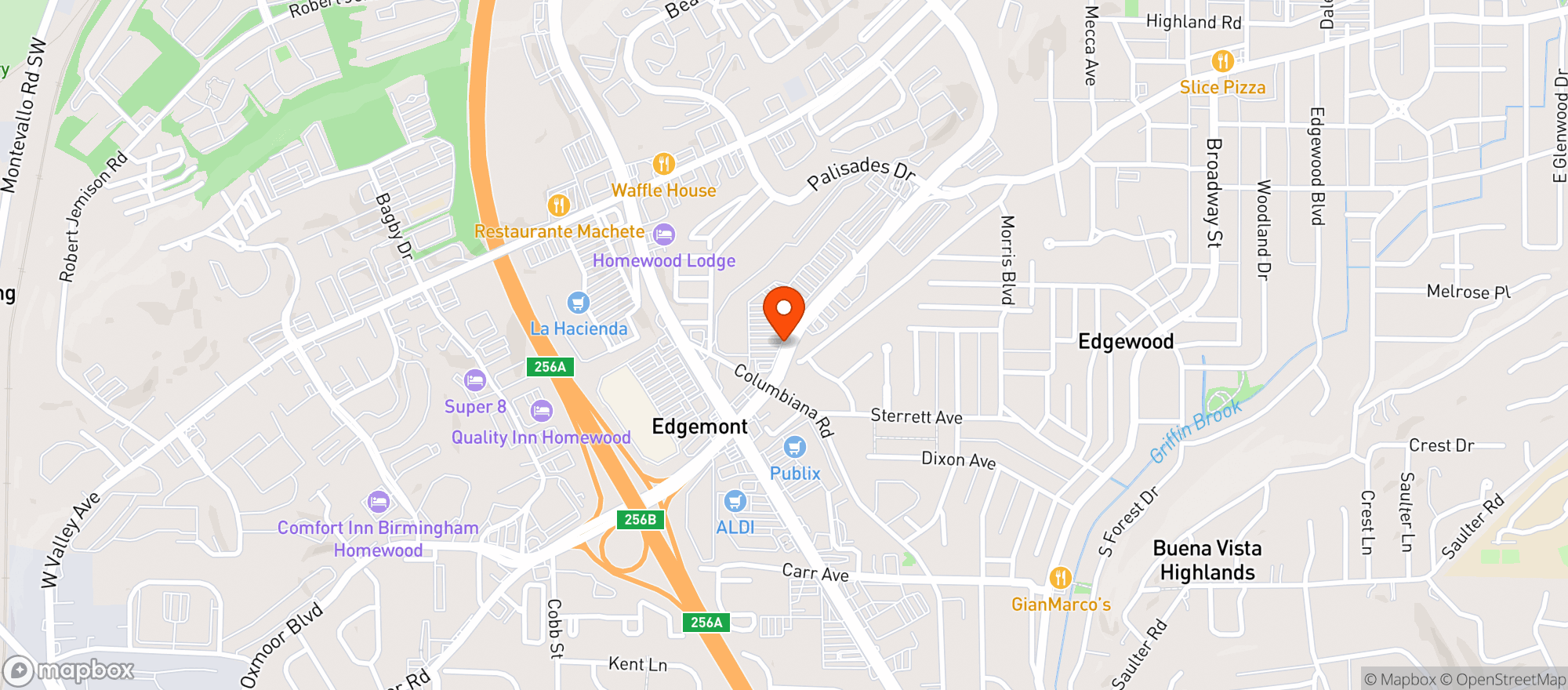 Map showing Walmart Neighborhood Market