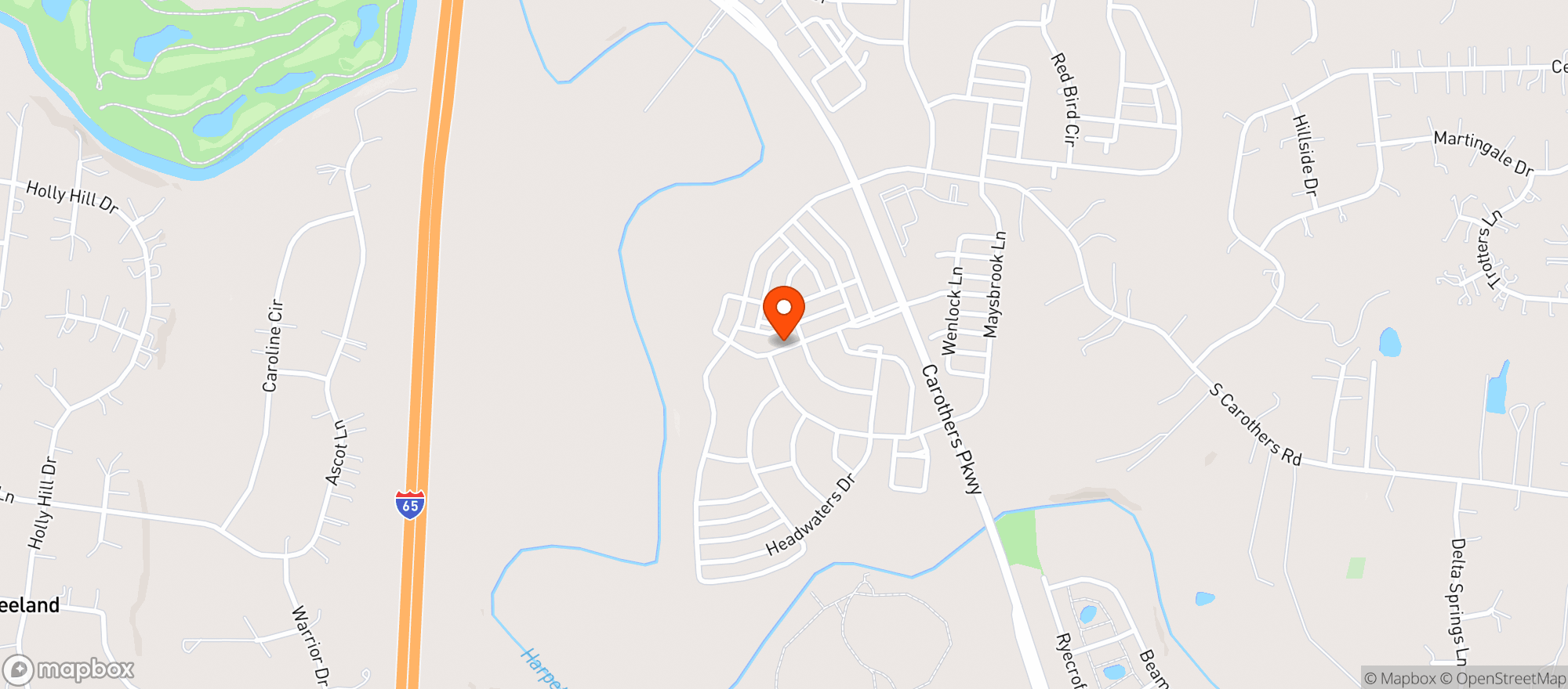 Map showing Hempys CBD Healthstore