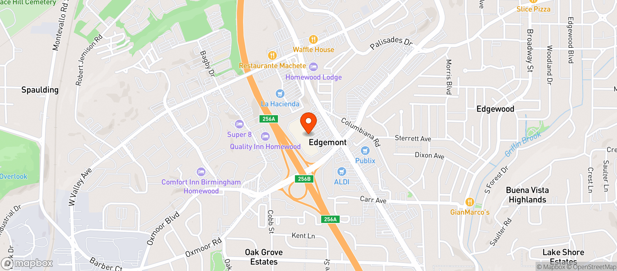 Map showing Mi Pueblo Supermarket
