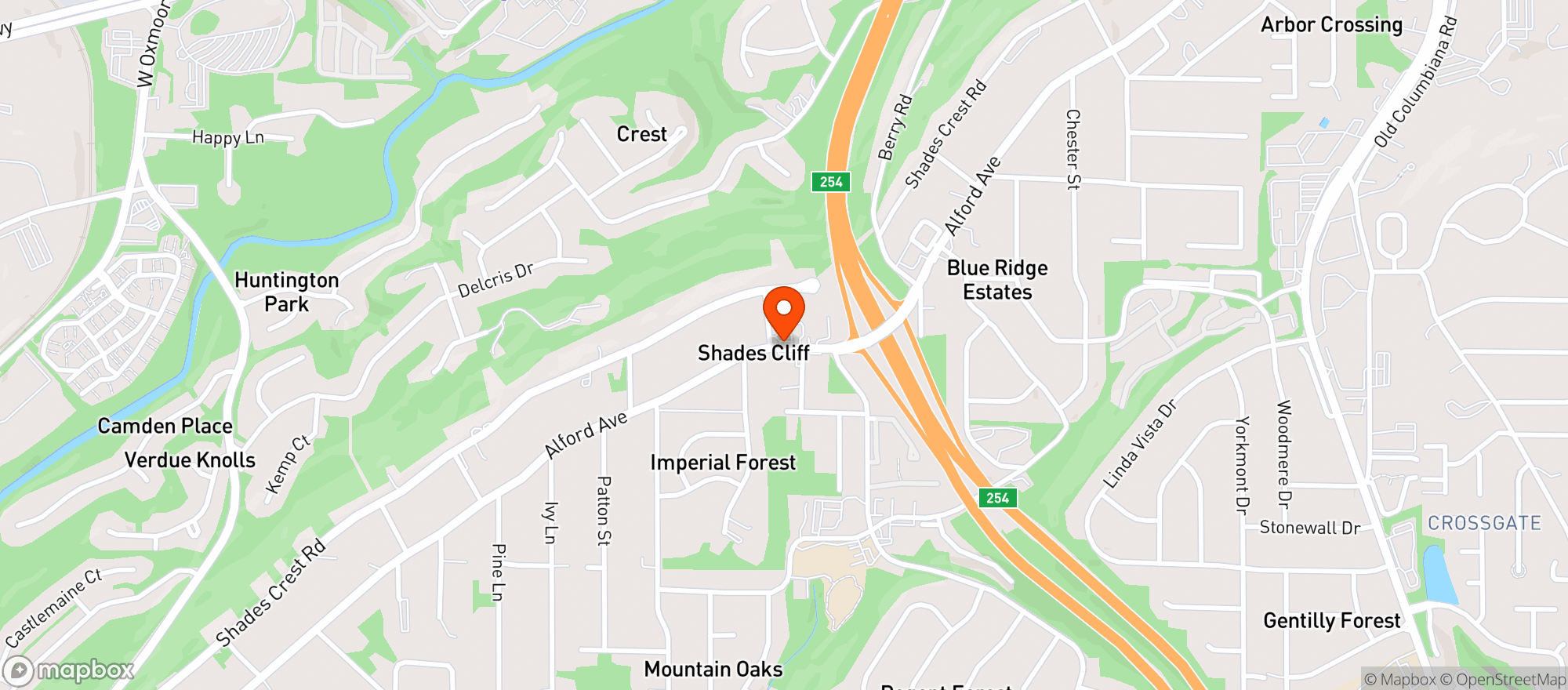 Map showing Chevron