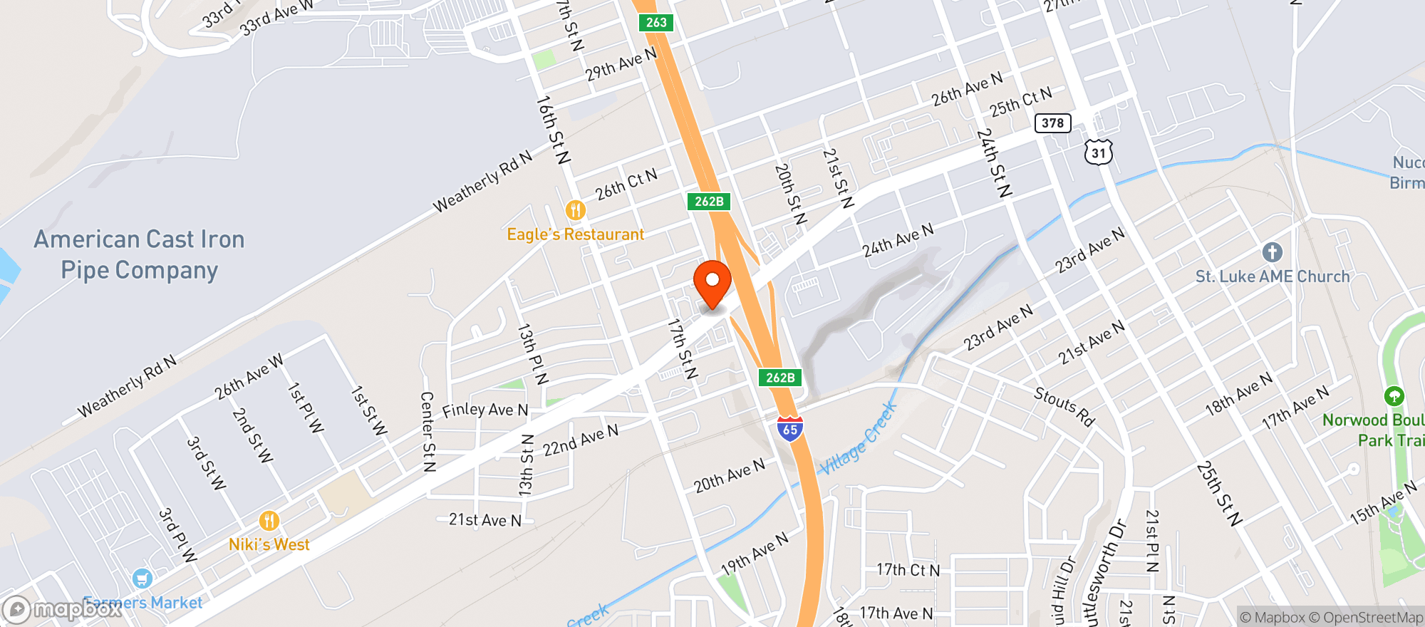 Map showing Finley Shell